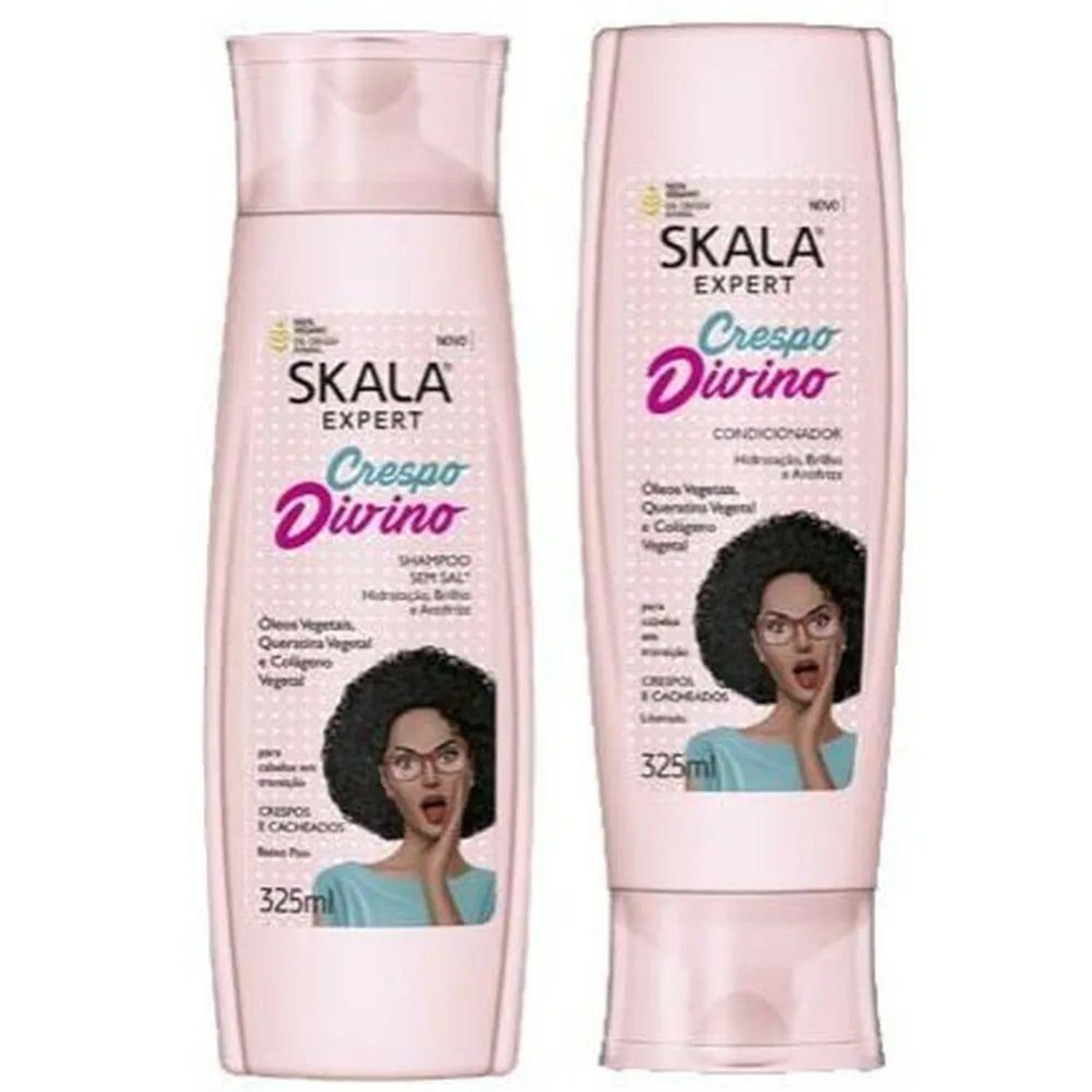 KIT SHAMPOO+COND SKALA EXPERT CRESPO DIVINO 325ML CADA