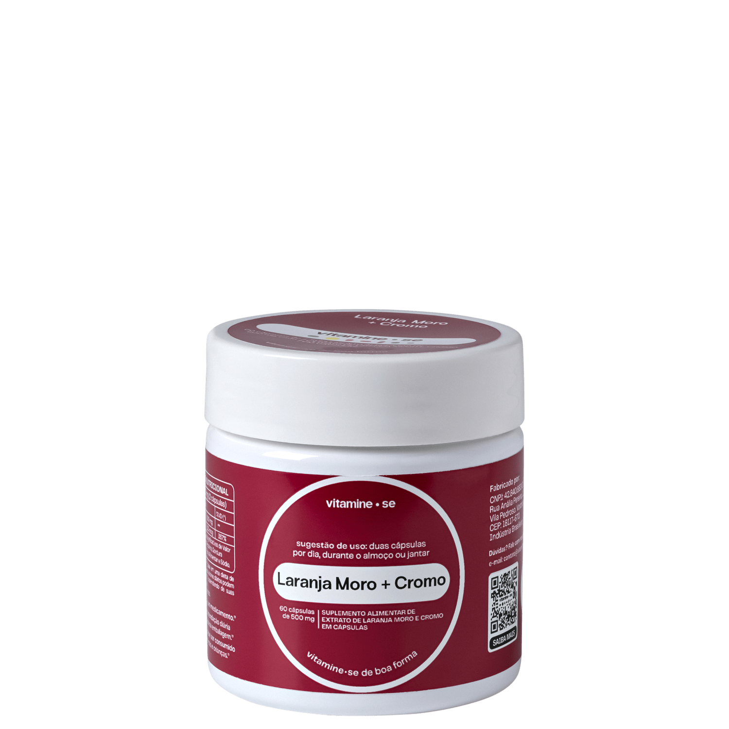 Vitamine-se Regular Laranja Moro + Cromo - Suplemento Alimentar (60 Cápsulas)