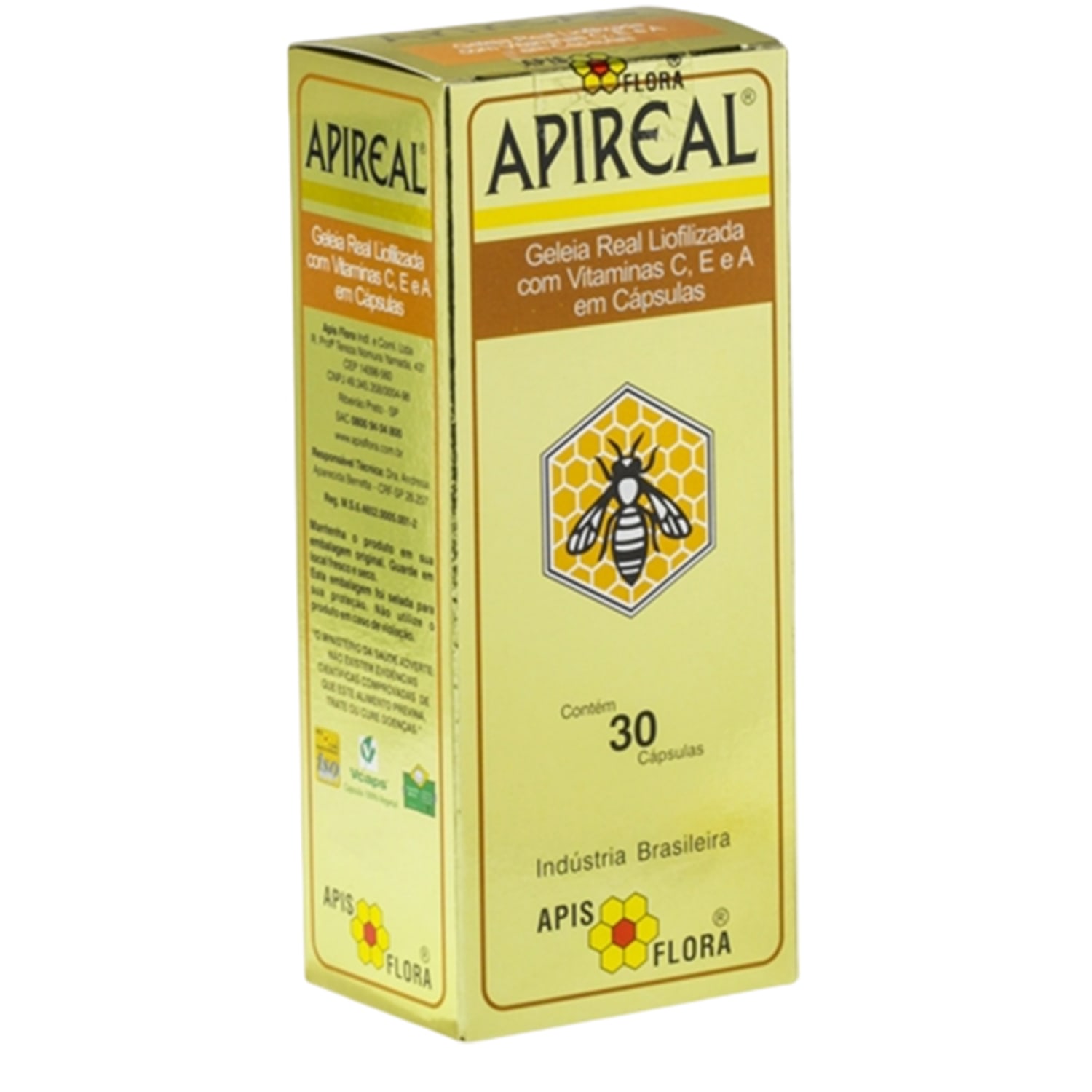 Apis Flora Apireal - Geleia Real (30 Cápsulas)