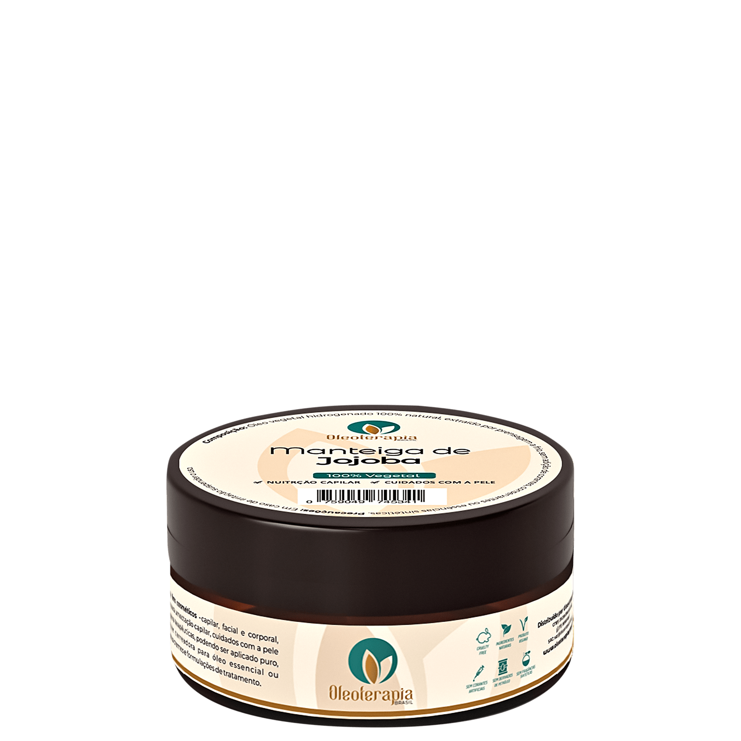 Oleoterapia Brasil Manteiga de Jojoba - Manteiga Corporal e Capilar 60g