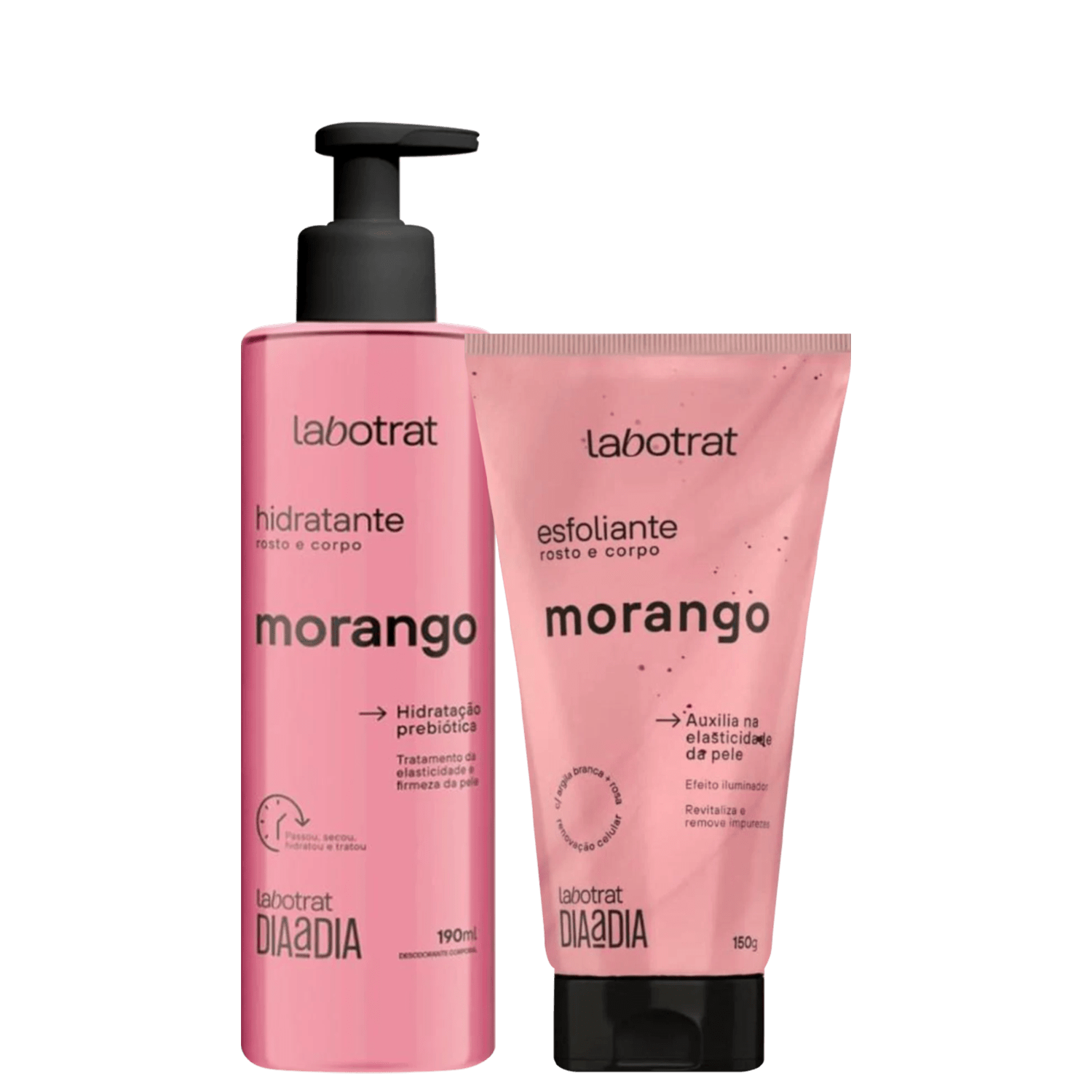 Esfoliante + Hidratante Rosto e Corpo Labotrat Morango