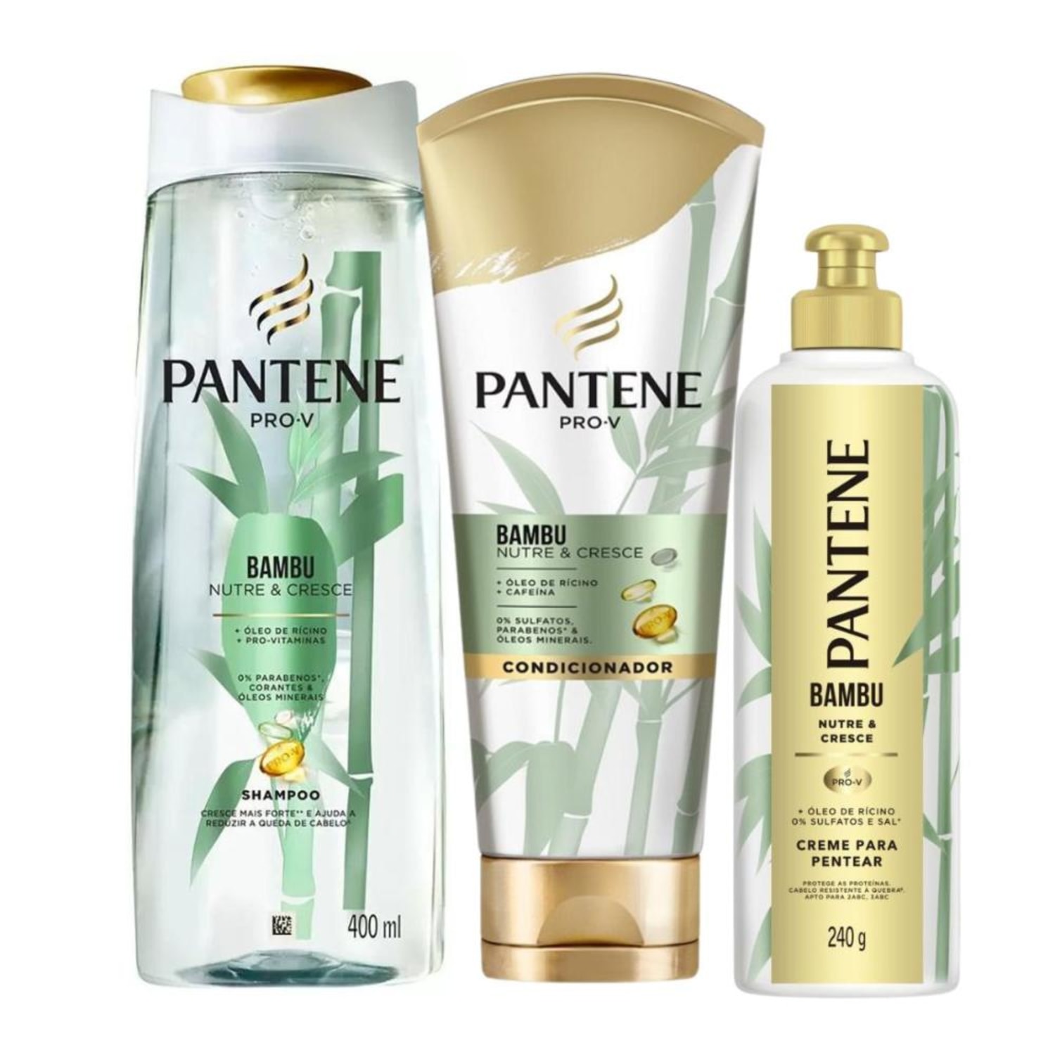 Kit Pantene Bambu Nutre e Cresce C/3