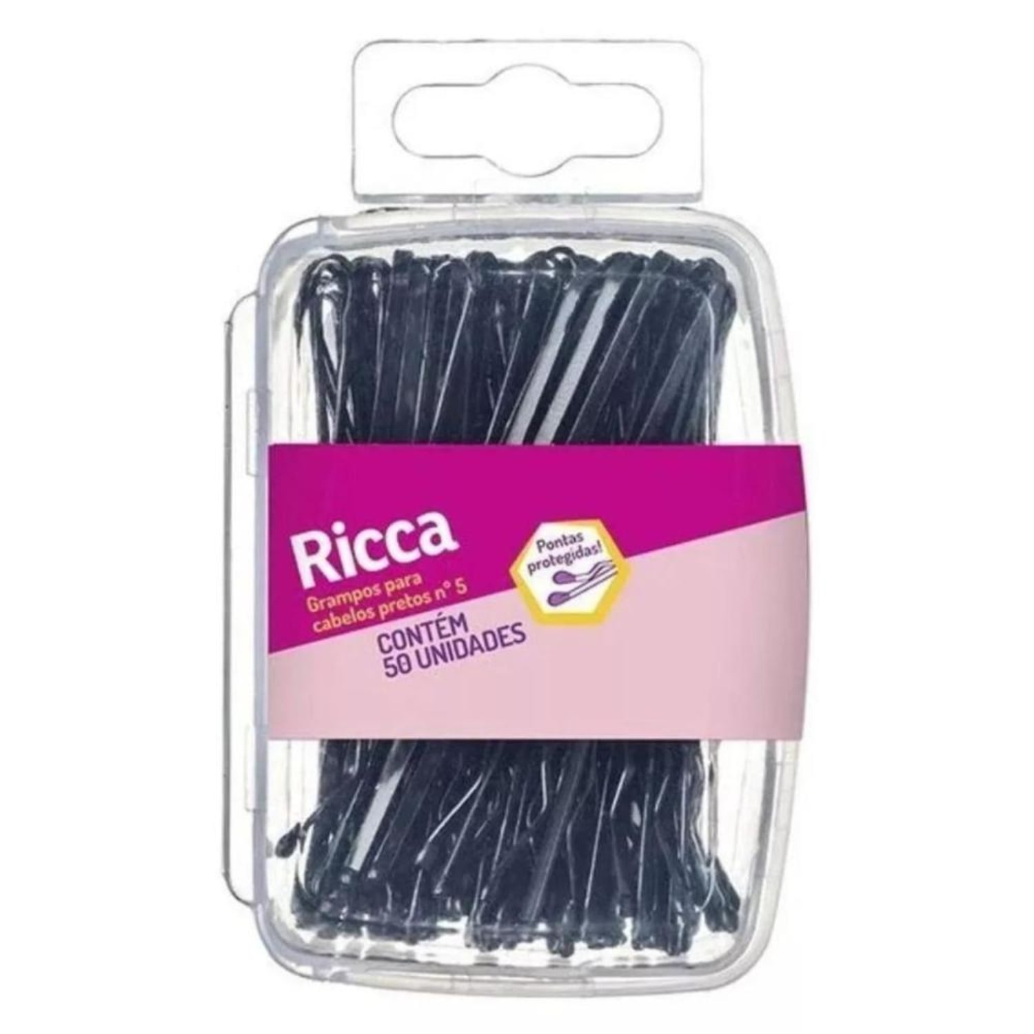 Grampo Para Cabelos Pretos Nº 5 Ricca