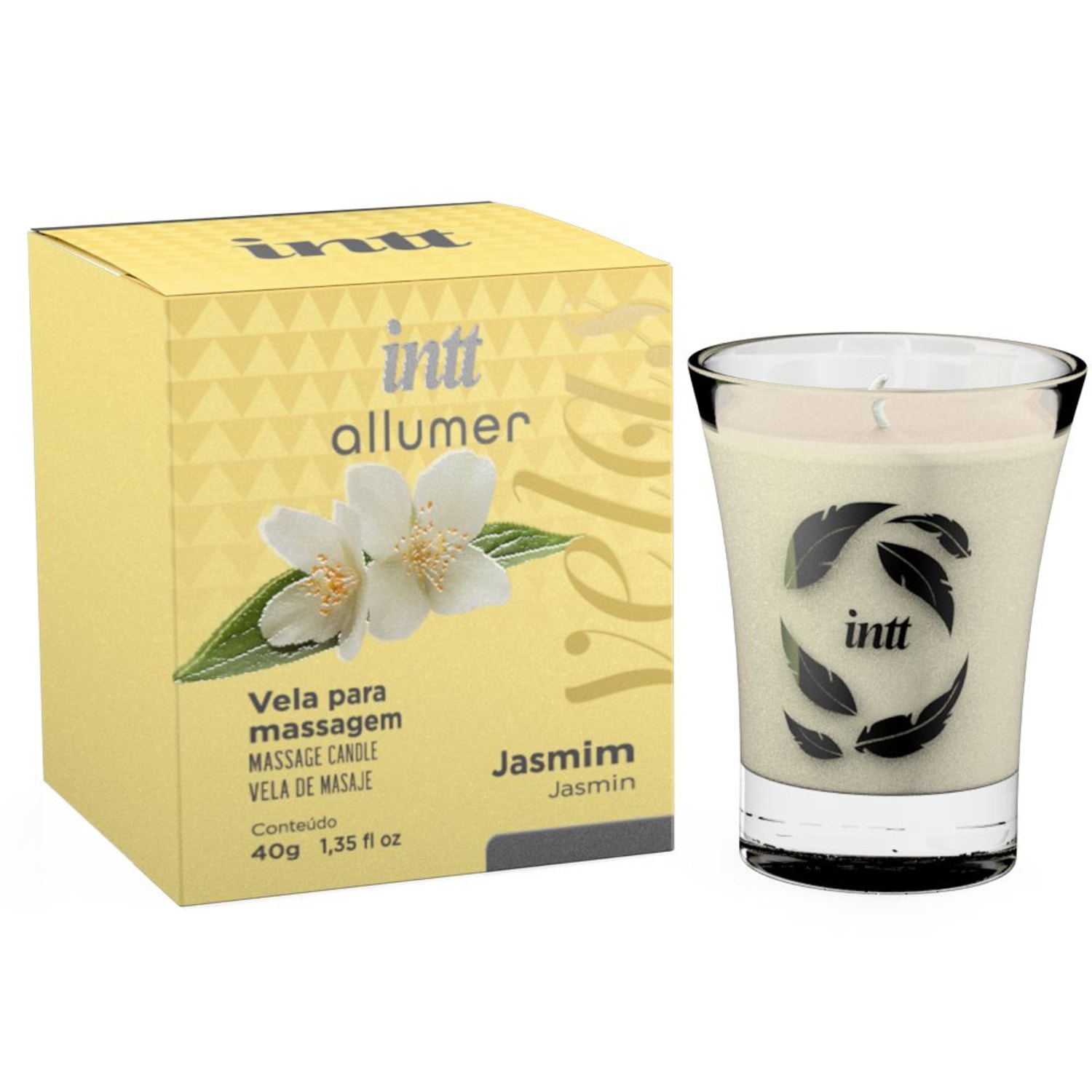 Intt Allumer Jasmim - Vela para Massagem 40g