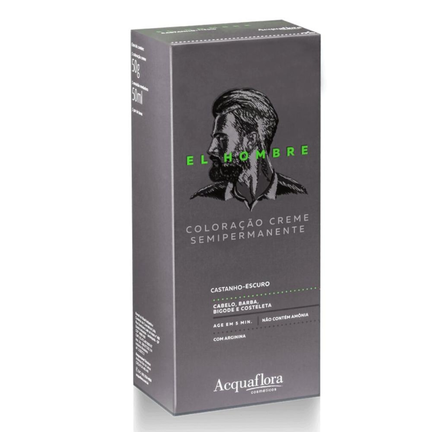 Acquaflora El Hombre Castanho-Escuro - Tonalizante 50g