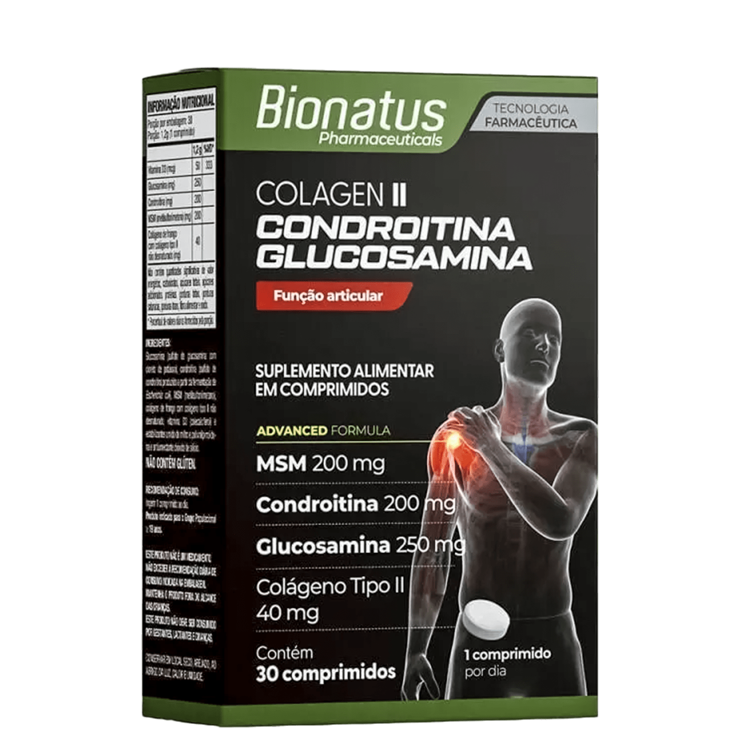 Colagen II Condroitina+Glucosamina Bionatus 30 Comprimidos