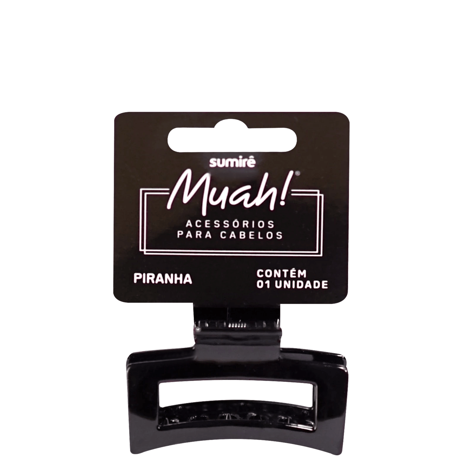 Muah! - Prendedor de Cabelo Retangular 