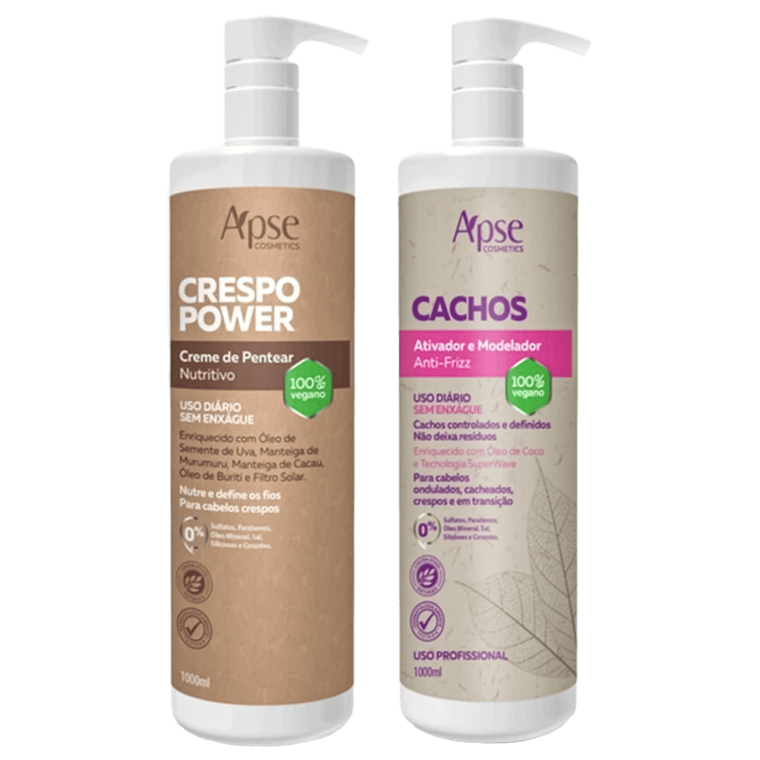 Kit Apice Cosméticos Cachos Crespo Power (2 Produtos)