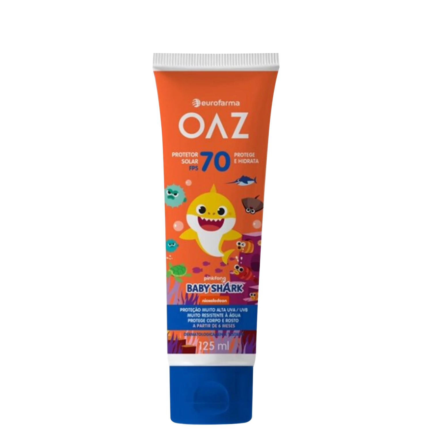 Eurofarma OAZ Baby Shark FPS 70 - Protetor Solar 125ml
