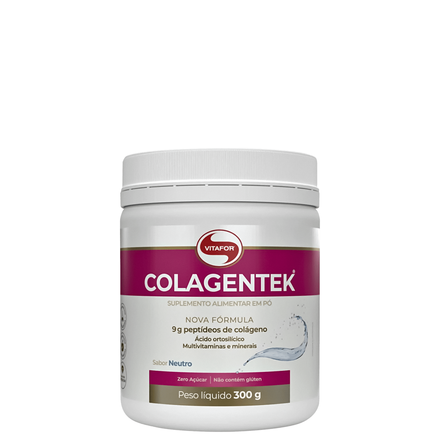 Colagentek Colágeno 300g Neutro Vitafor