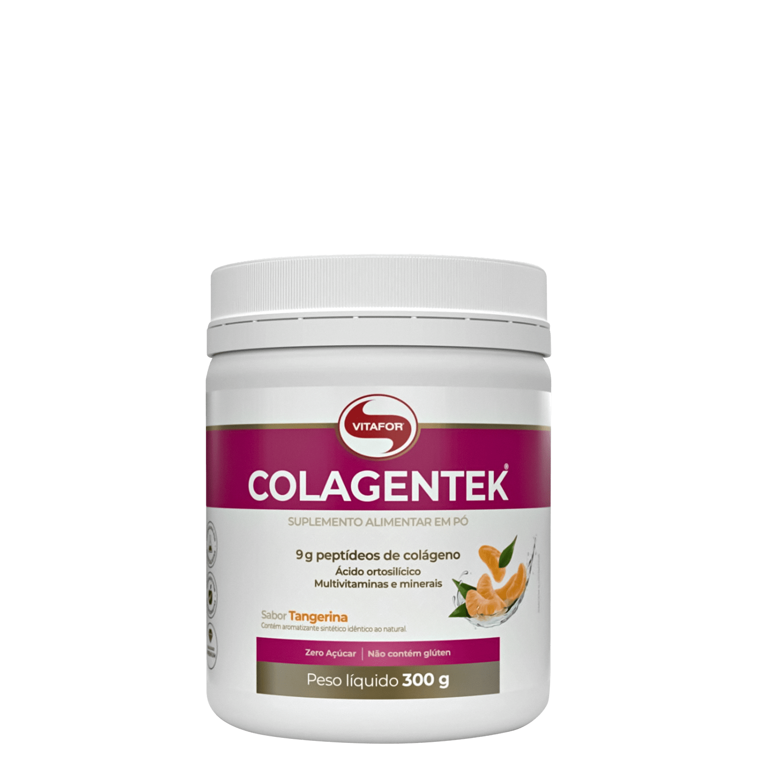 Vitafor Colagentek Colágeno Tangerina - Suplemento Vitamínico 300g