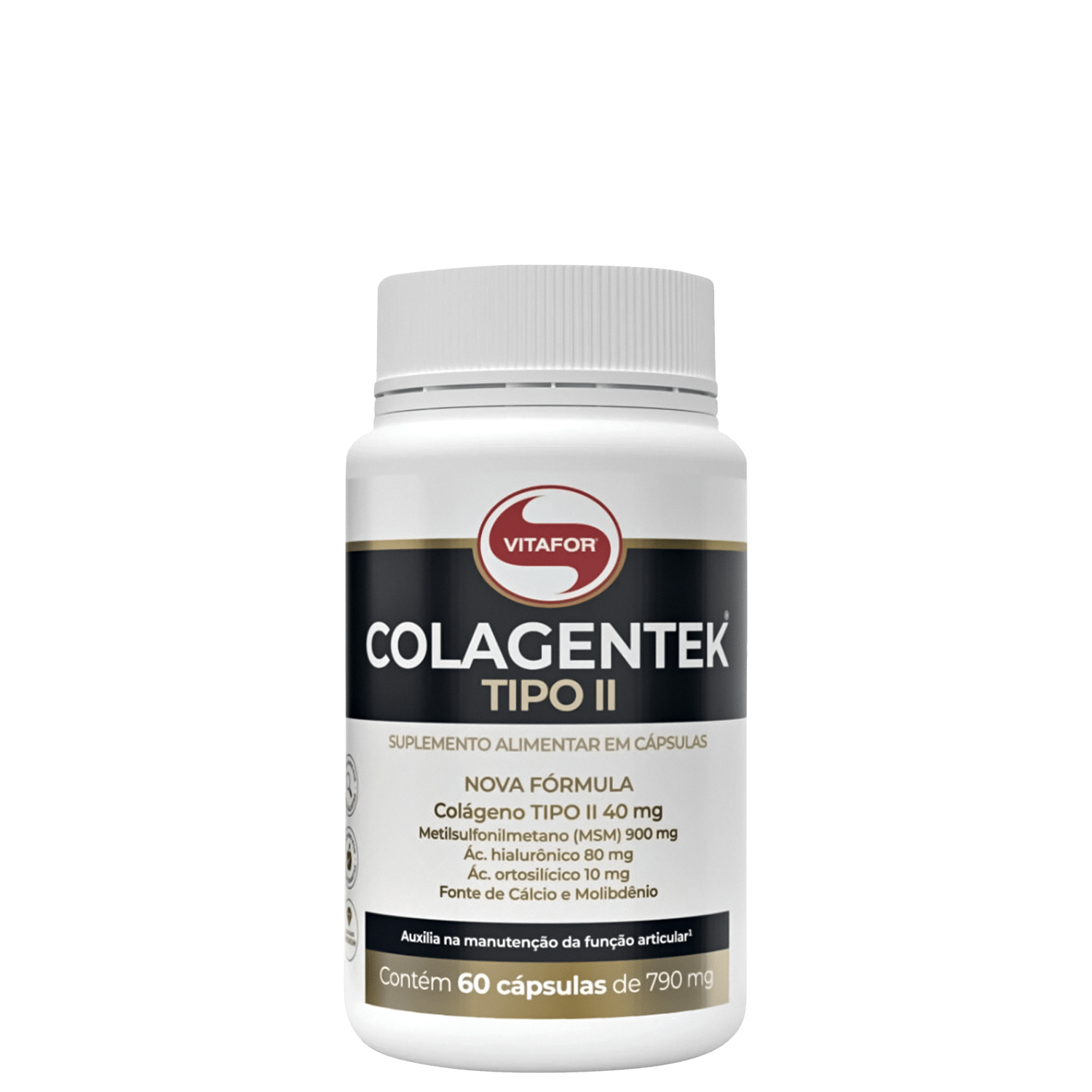 Vitafor Colagentek Tipo II - Suplemento Vitamínico (60 Cápsulas)