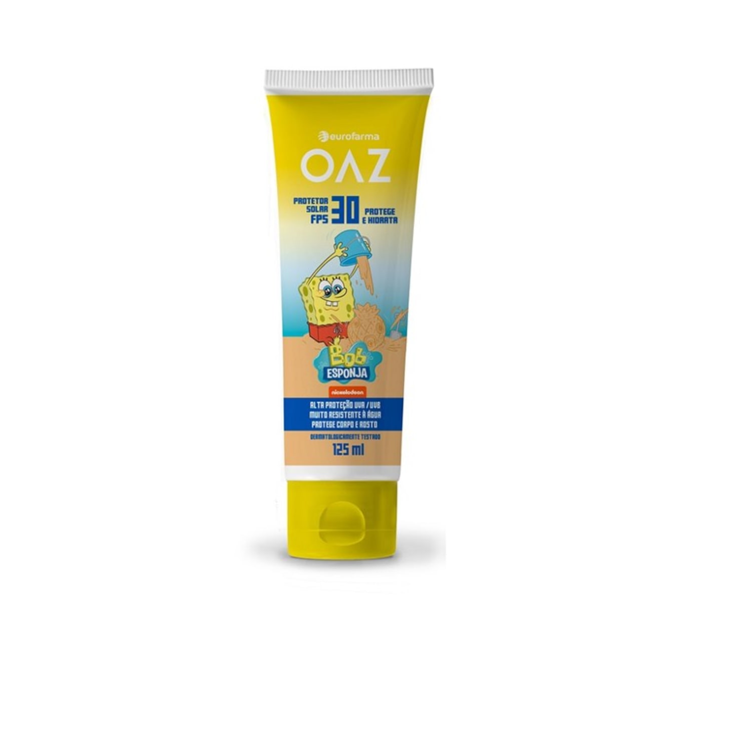 Eurofarma OAZ Bob Esponja FPS 30 - Protetor Solar Infantil 125ml