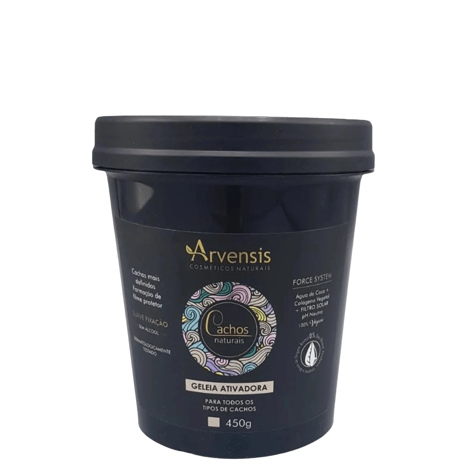 Arvensis Cosméticos Naturais Cachos Naturais - Gelatina Ativadora Fixação Leve 450g