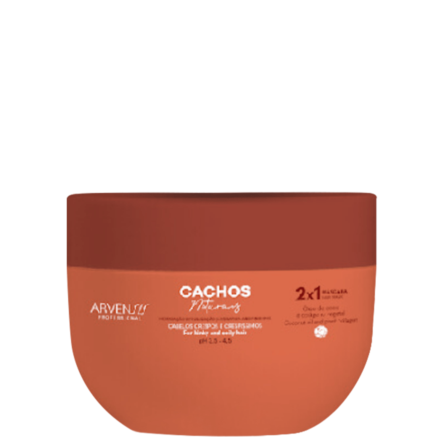 Arvensis Cosméticos Naturais Cachos Naturais Crespos e Crespíssimos 2x1 - Máscara Capilar 450g