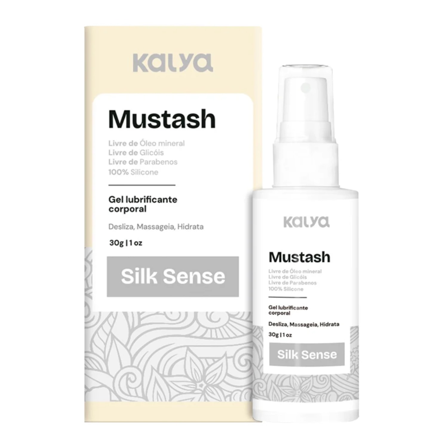 Mustash Silk Sense Lubri 100% Silicone - Kalya