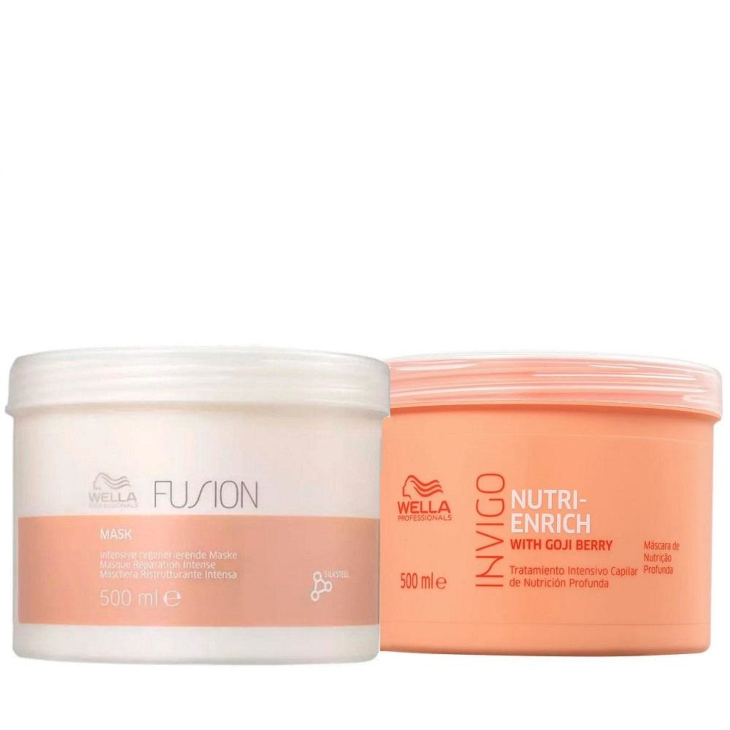 Kit Wella Professionals Fusion Nutri-Enrich Duo Mask Salon Care (2 Produtos)