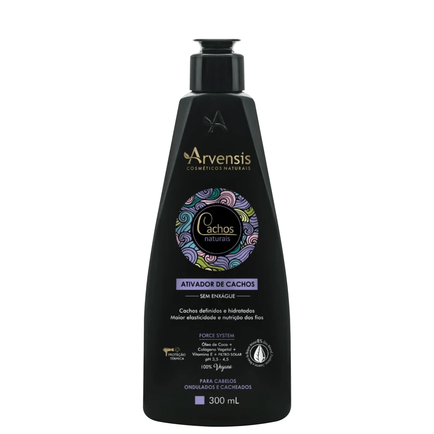 Arvensis Cosméticos Naturais Cachos Naturais Ondulados e Cacheados - Ativador de Cachos 300ml