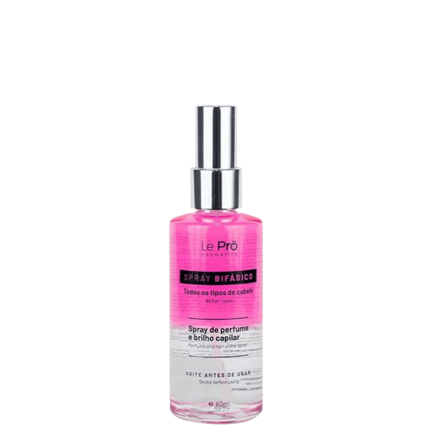 Spray Bifásico Brilho e Perfume - Le Pro Cosmetics
