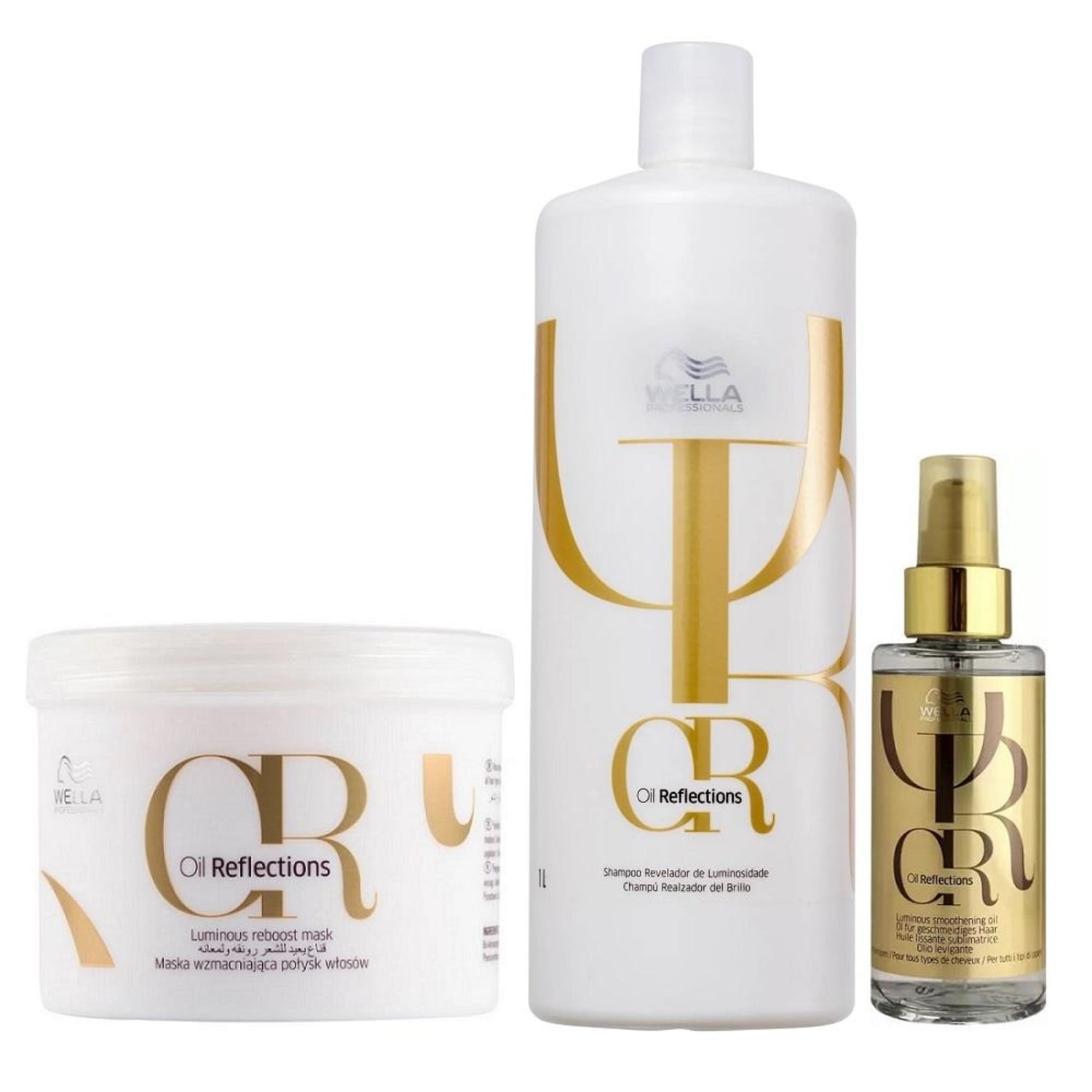 Kit Wella Professionals Oil Reflections Trio Treatment Salon (3 Produtos)