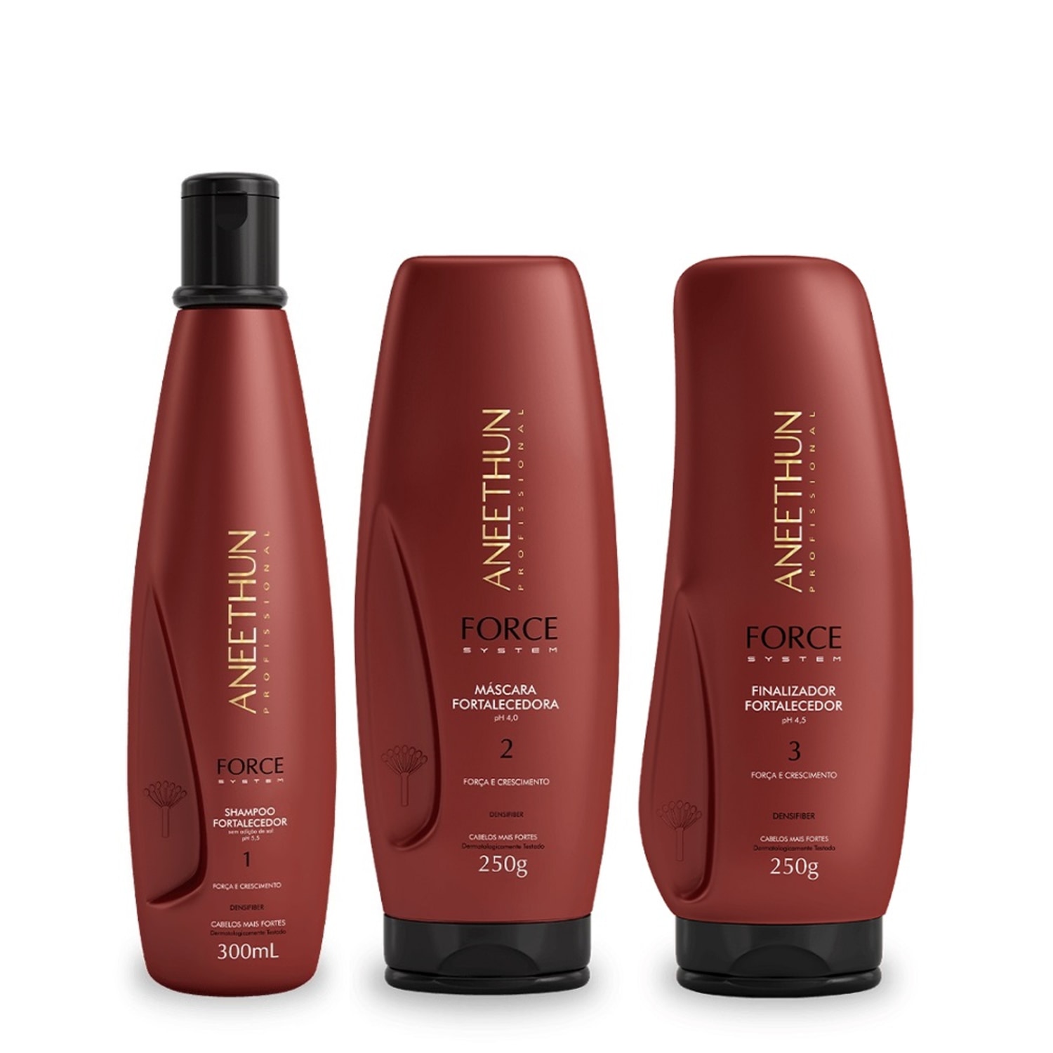 Kit Aneethun Force System Trio Fortalecedor (3 Produtos)