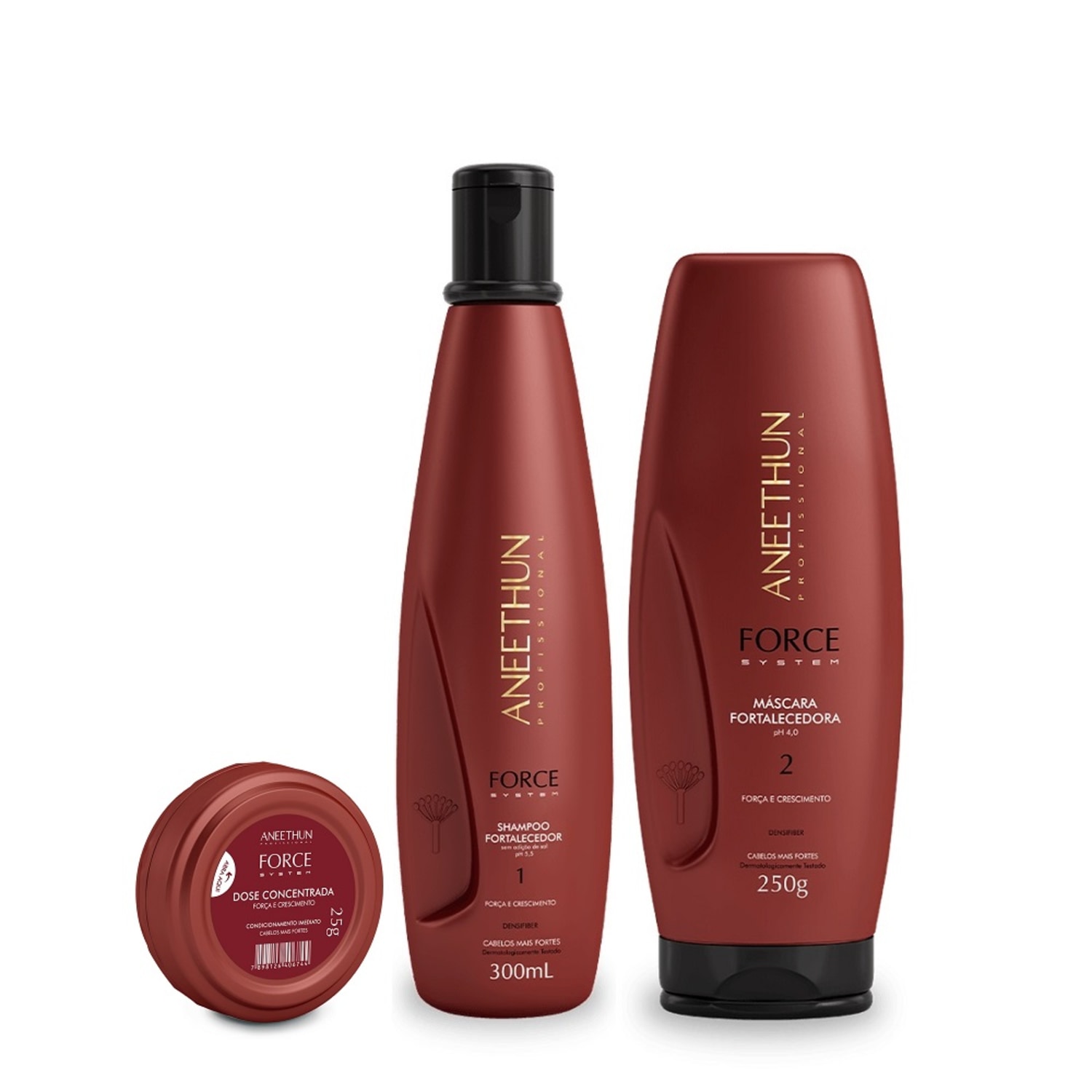 Kit Aneethun Force System Crescimento e Resistência (3 Produtos)