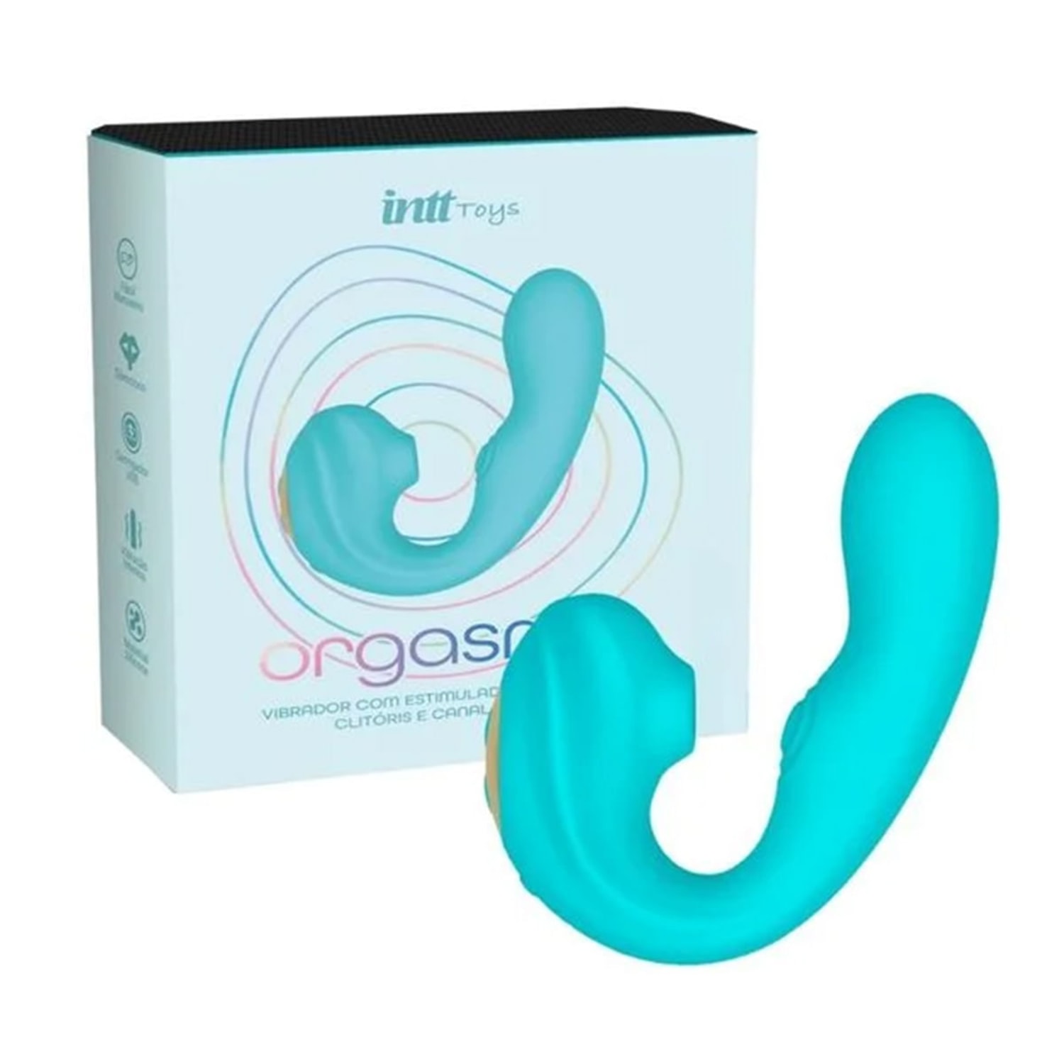 Intt Wellness Orgasmic Azul - Vibrador com Estimulação Tripla