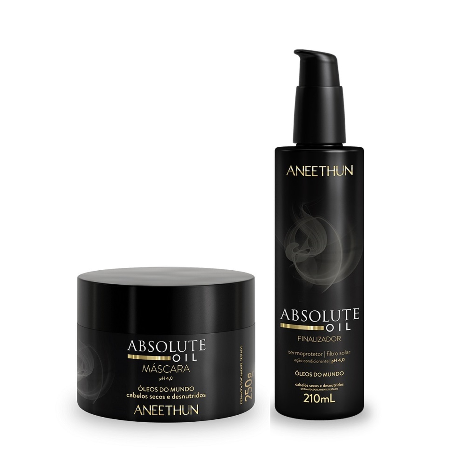 Kit Aneethun Absolute Oil Máscara 250g + Finalizador Termoprotetor 210ml