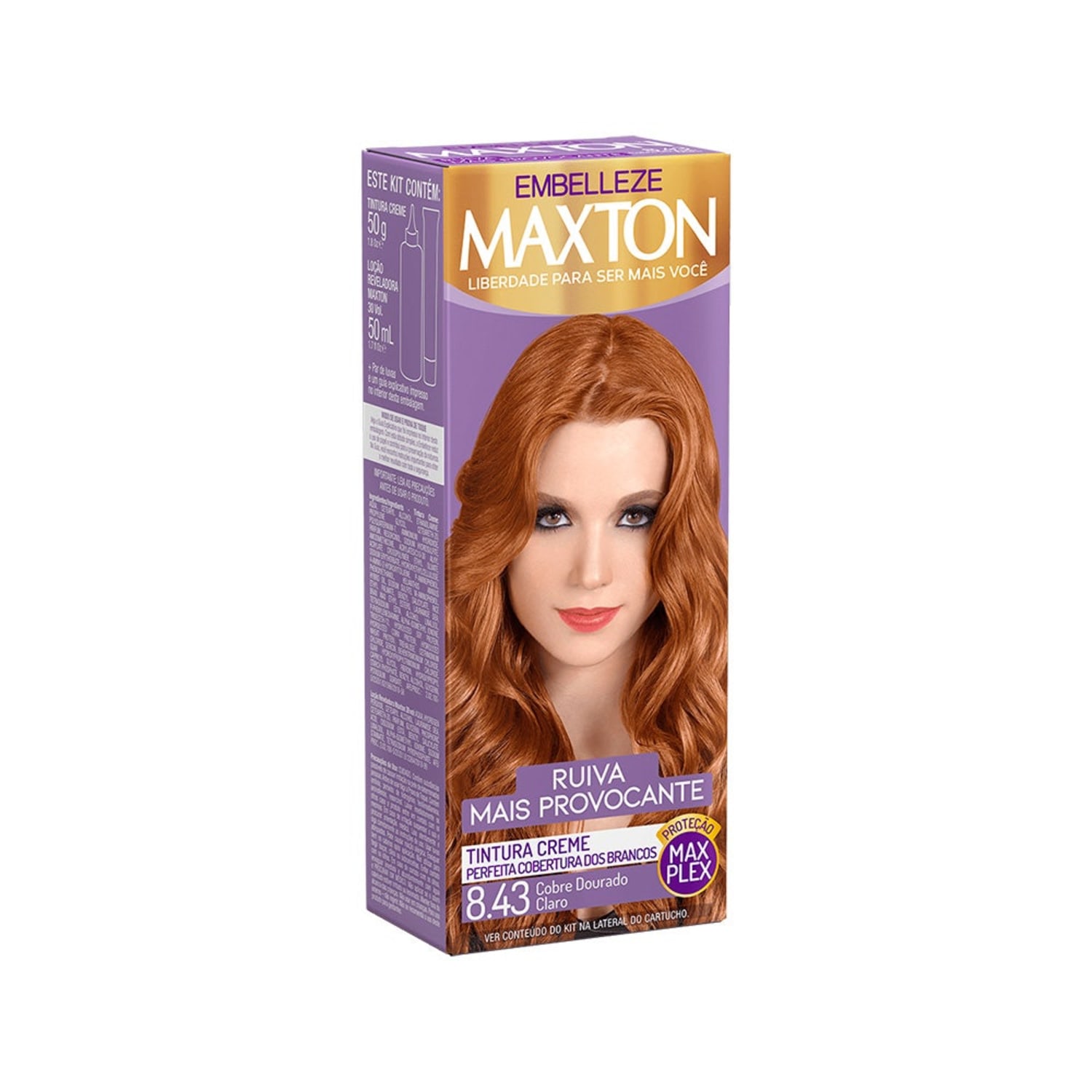 Maxton Ruiva Provocante 8.43 - Tintura Creme 158g