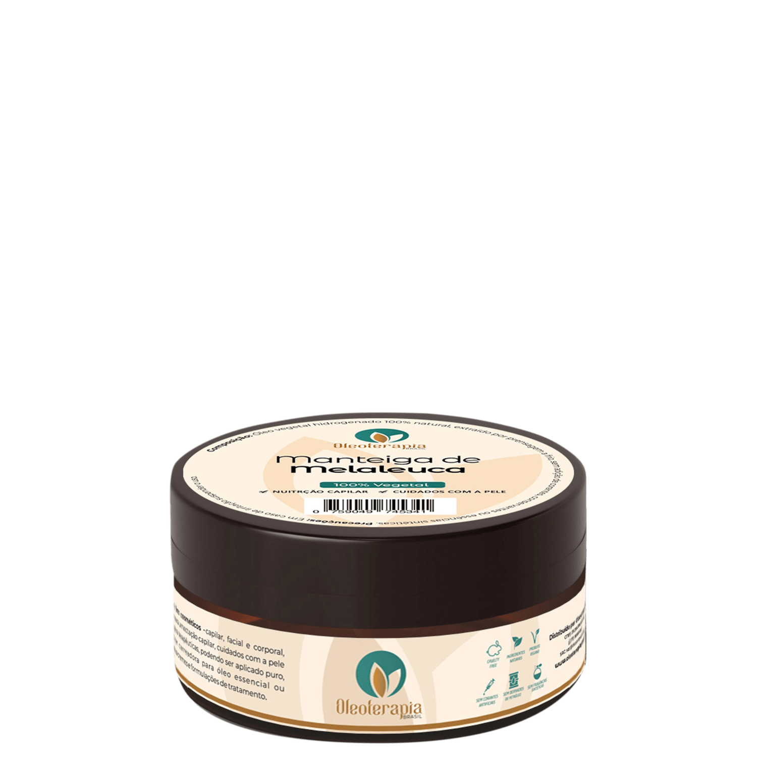 Oleoterapia Brasil Manteiga de Melaleuca - Manteiga Corporal e Capilar 30g