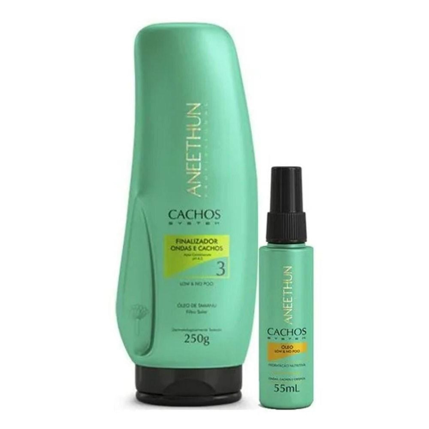 Kit Aneethun Cachos System Finalizador & Óleo Capilar (2 Produtos)