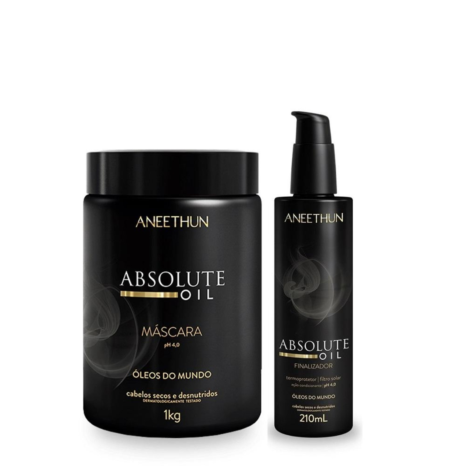 Kit Aneethun Absolute Oil - Máscara 1kg + Finalizador 210ml