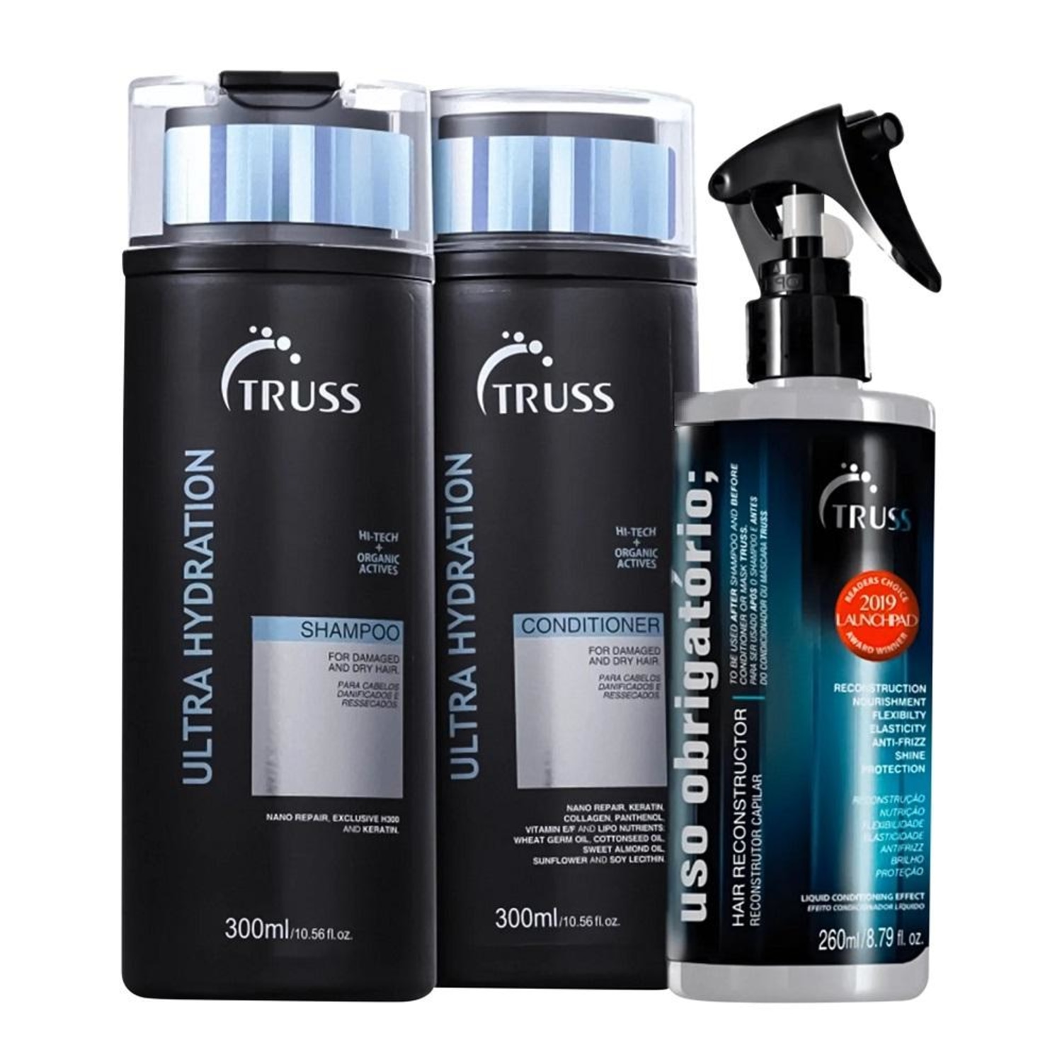 Kit TRUSS Ultra Hydration + Uso Obrigatório Home Care (3 Produtos)