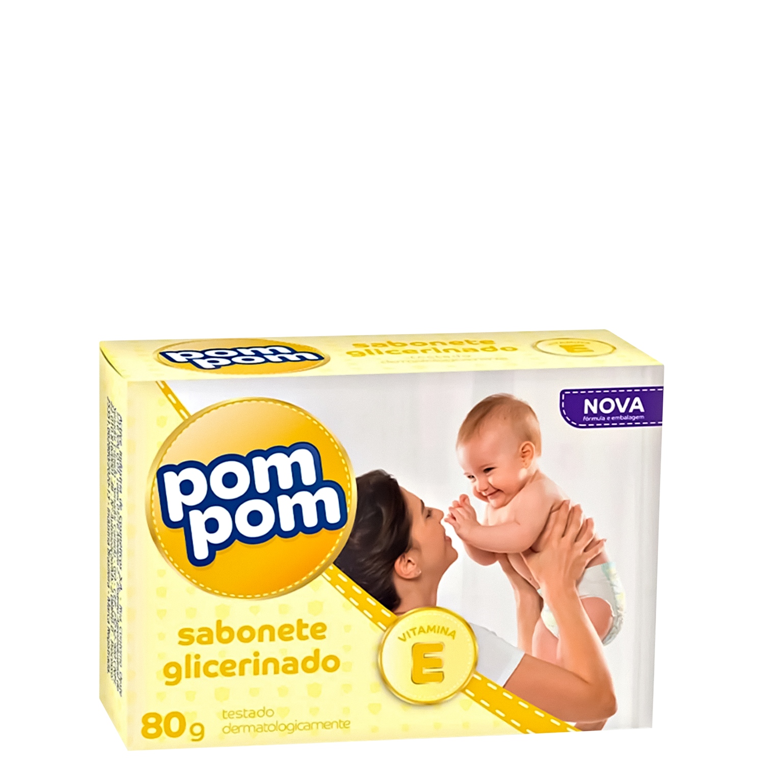 Pom Pom Glicerinado - Sabonete em Barra 80g