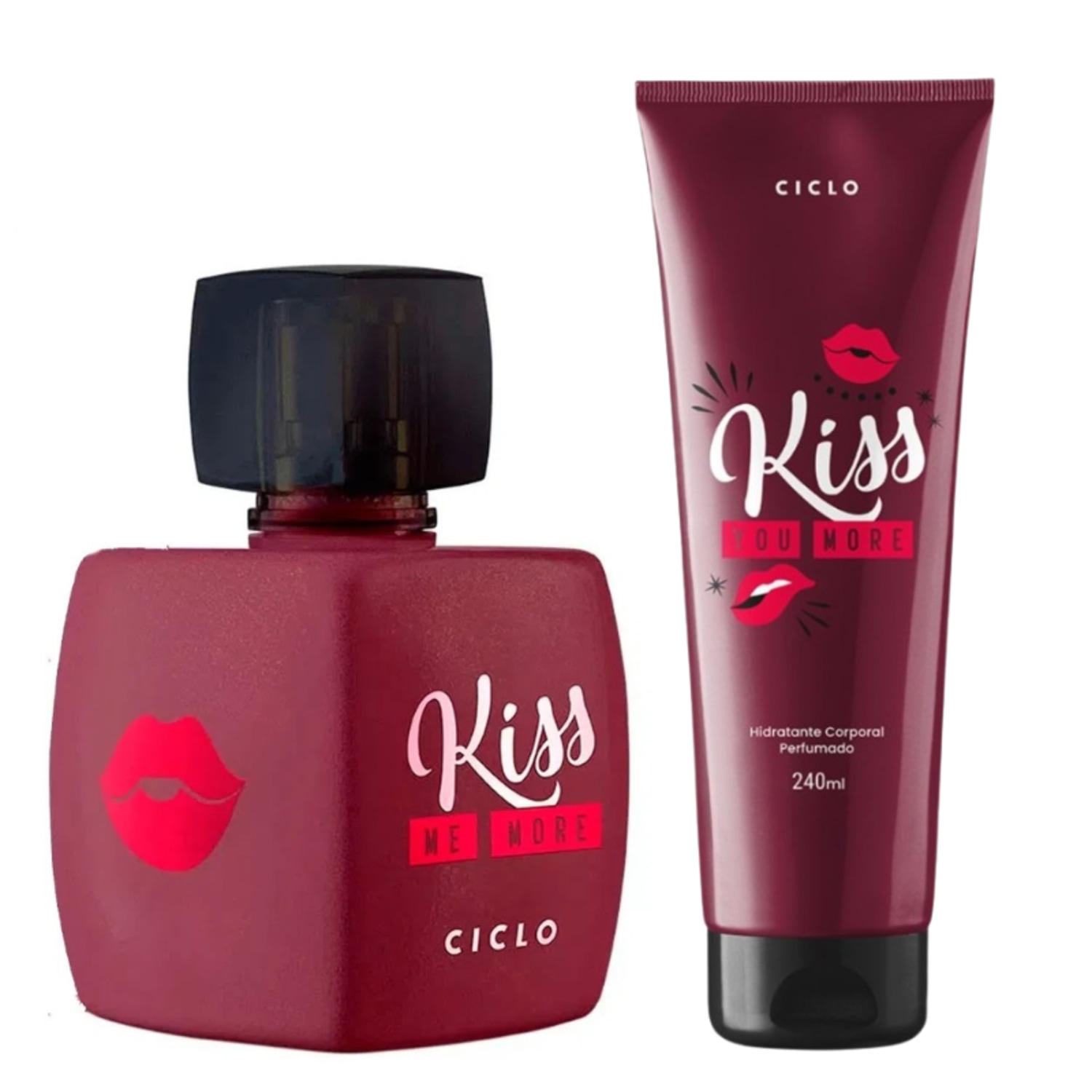 Ciclo Kiss Me More Kit Loção 240ml+ Colonia 100Ml