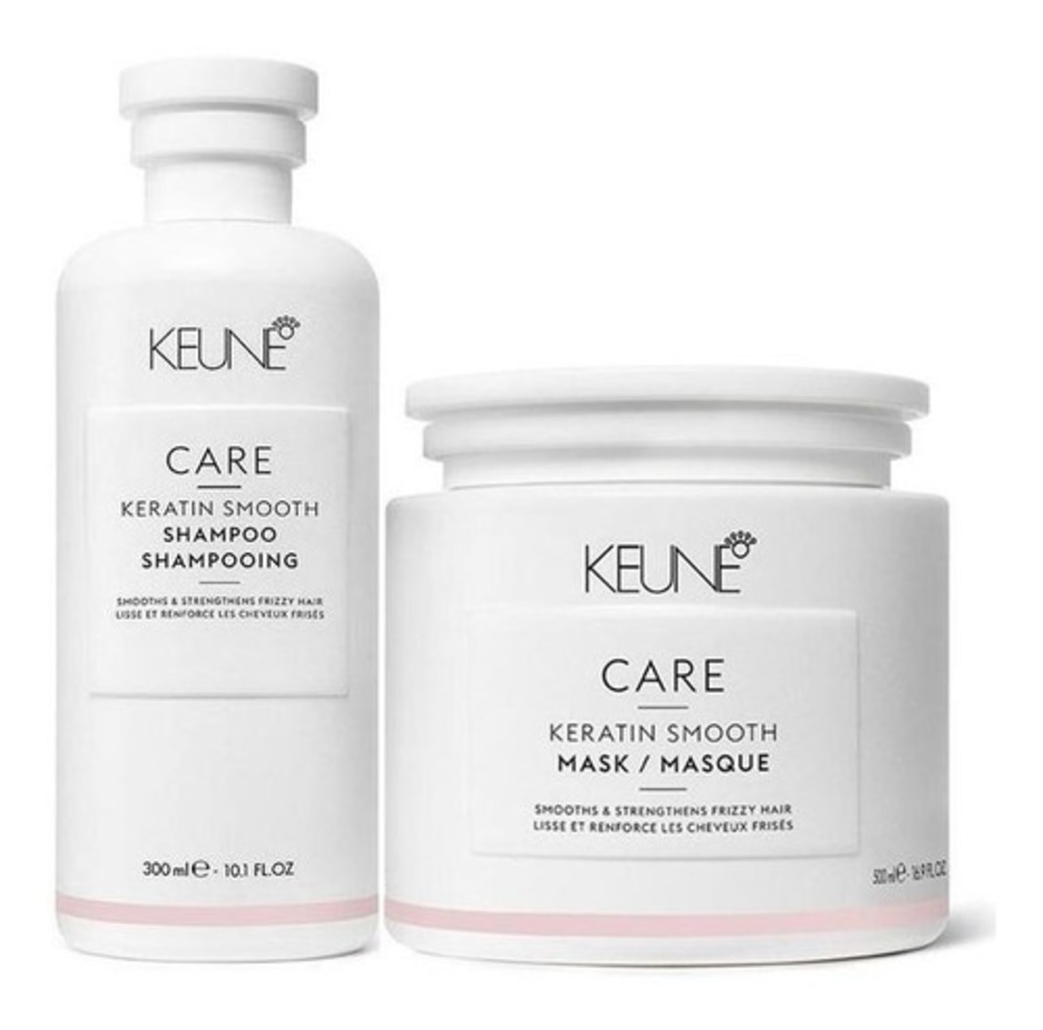 Keune Shampoo 300ml + Máscara 200ml Keratin Smooth
