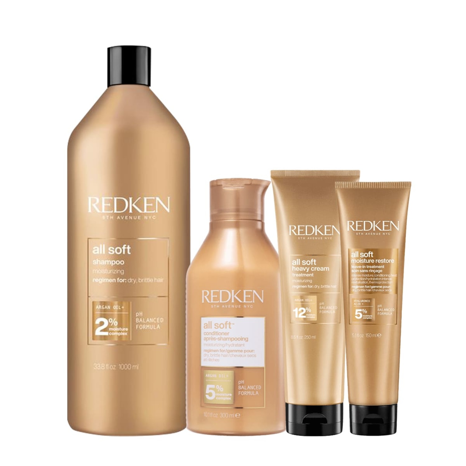 Kit Redken All Soft Completo (4 produtos)