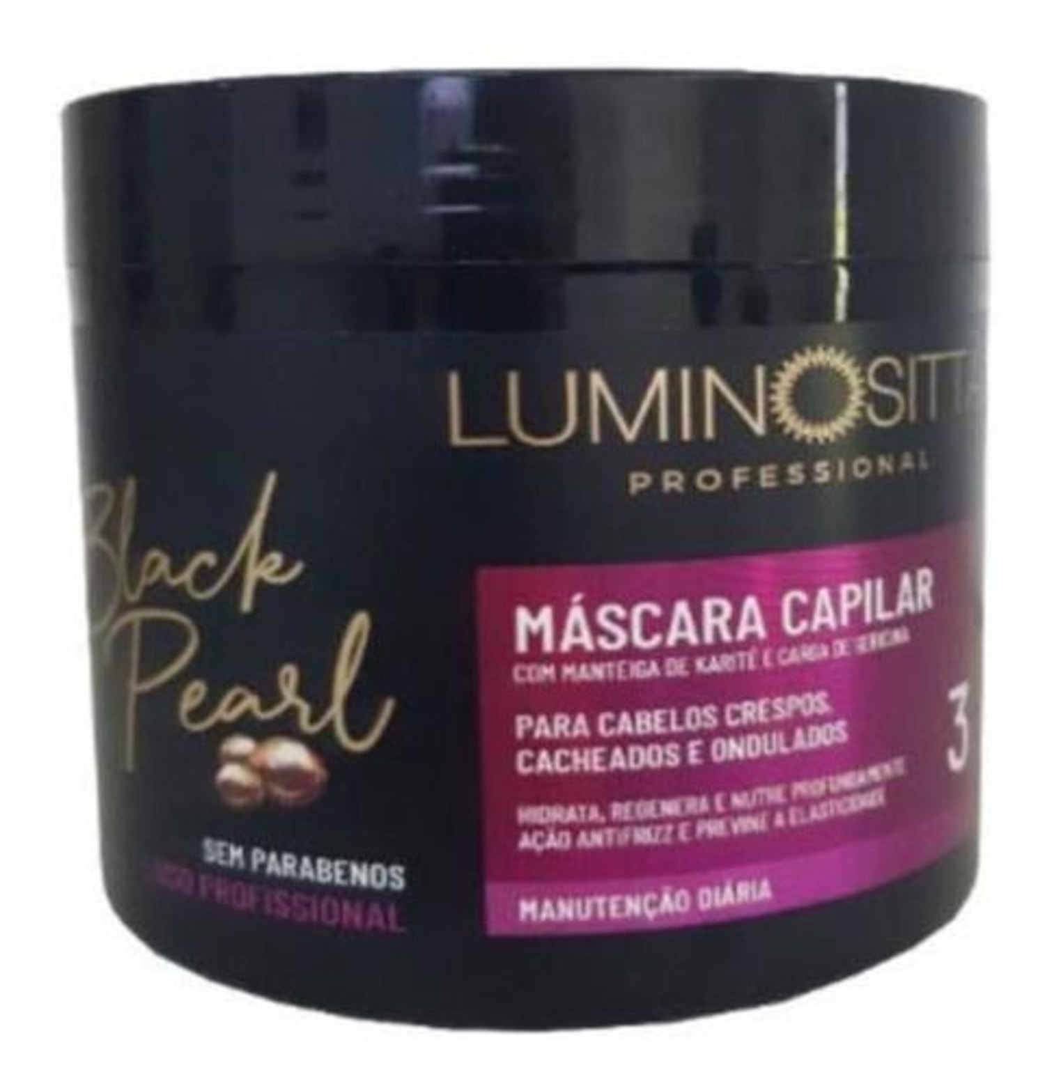 Luminosittà Professional Black Pearl - Máscara Capilar 500g