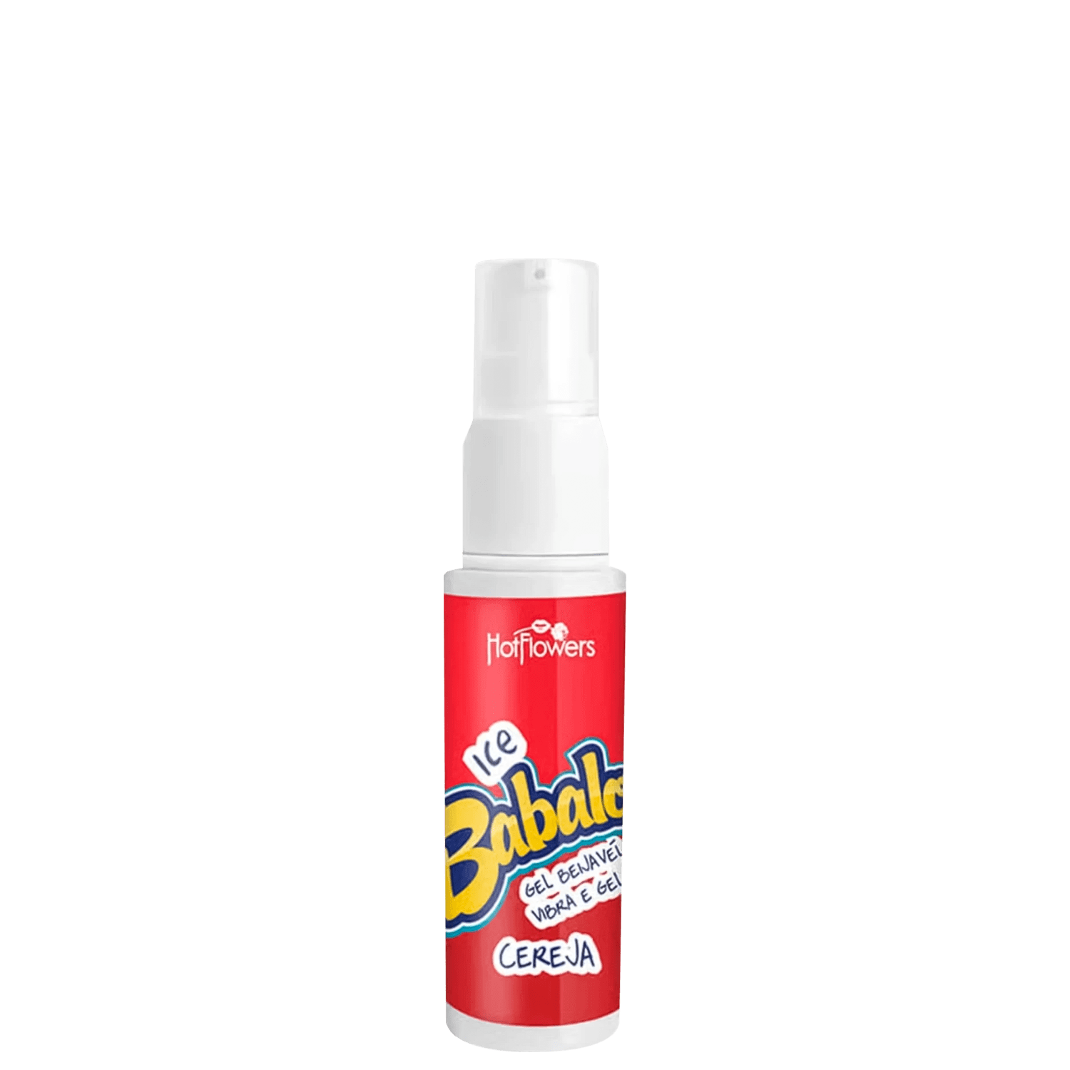 HotFlowers Babaloo Ice Vibra e Gela Cereja - Gel Beijável 15g
