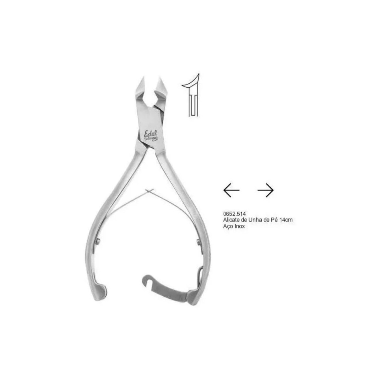 Solingen 0652.514 - Alicate de Unha 14cm