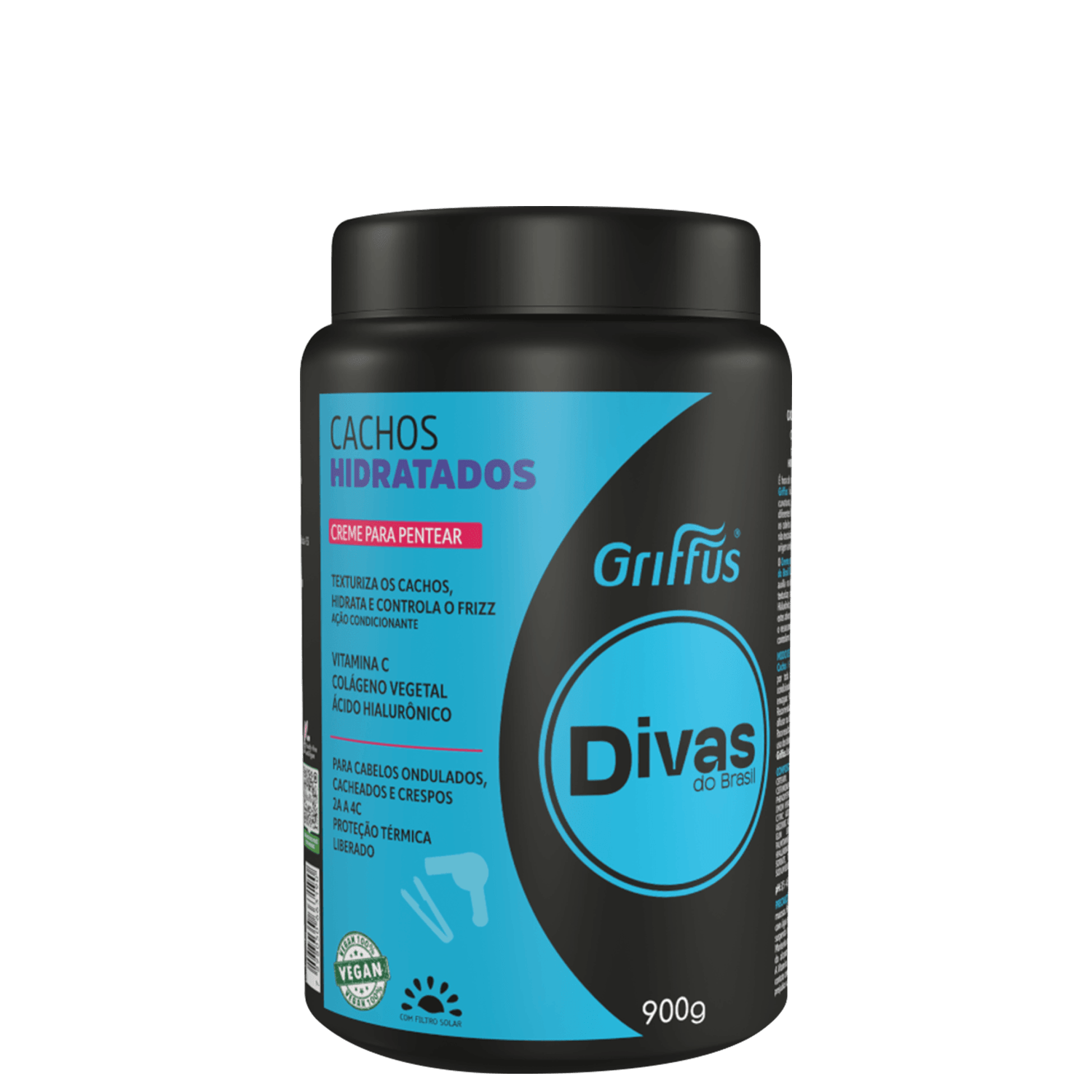 Griffus Divas do Brasil Cachos Hidratados - Creme para Pentear 900g