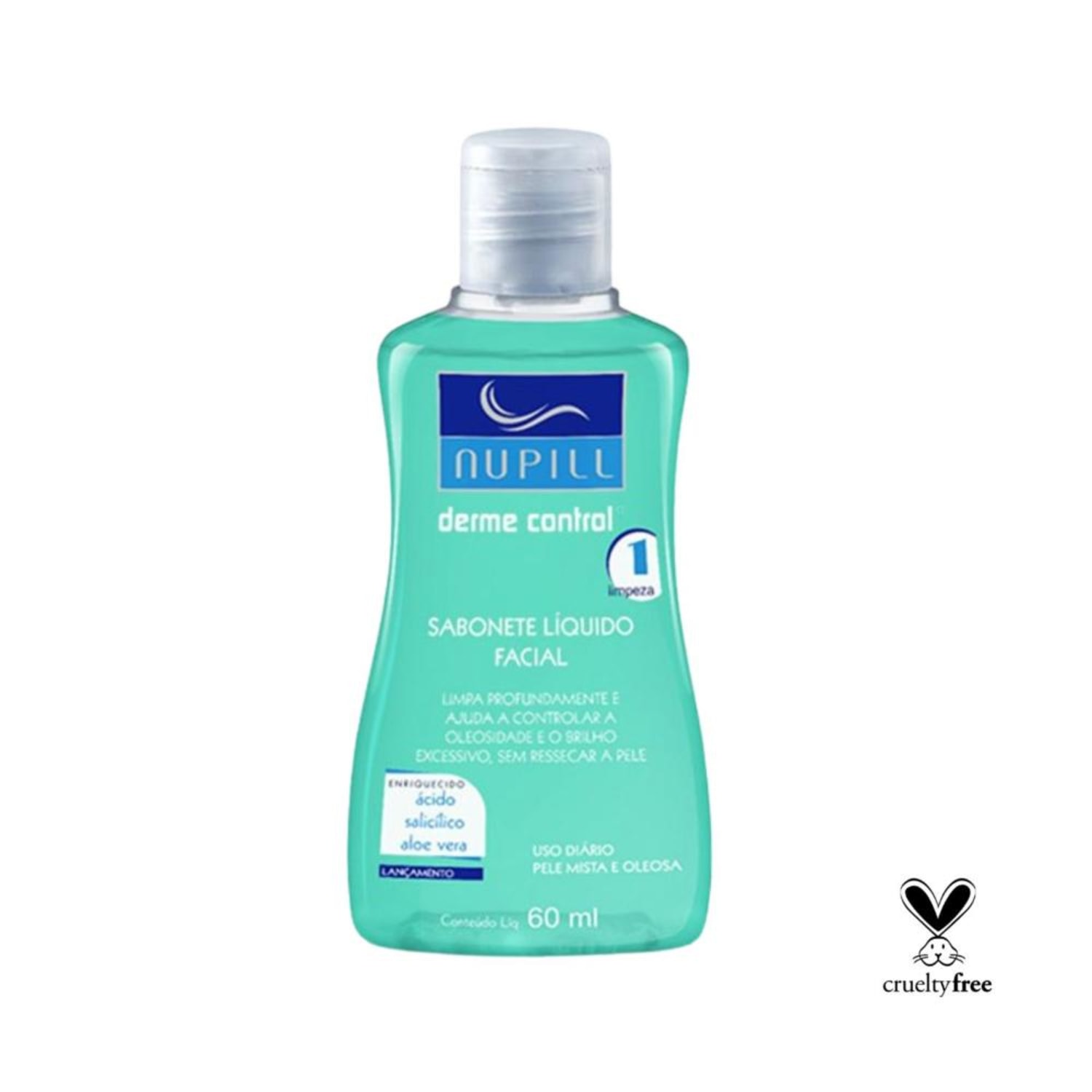 Sabonete Líquido Nupill Derme Control Facial 60ml