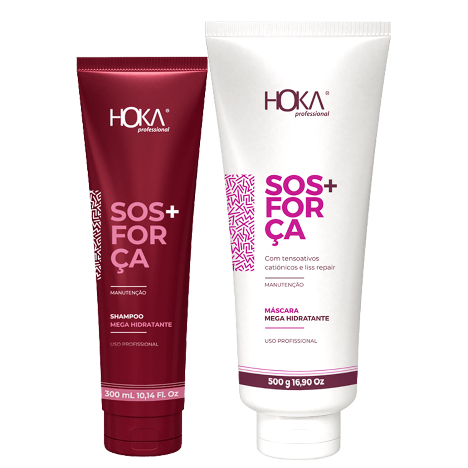 Kit Hoka Cosméticos S.O.S + Força Home Care (2 Produtos)