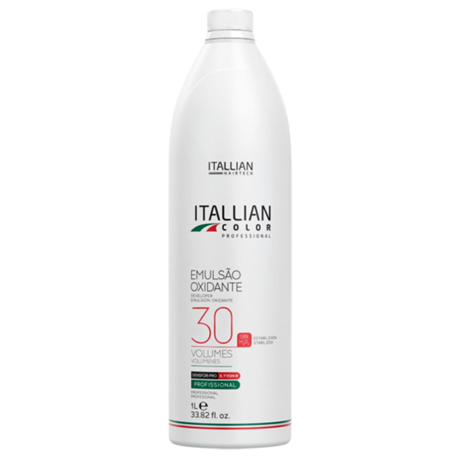 Itallian Hairtech Color Professional - Emulsão Oxidante Estabilizada 30 Volumes 1L