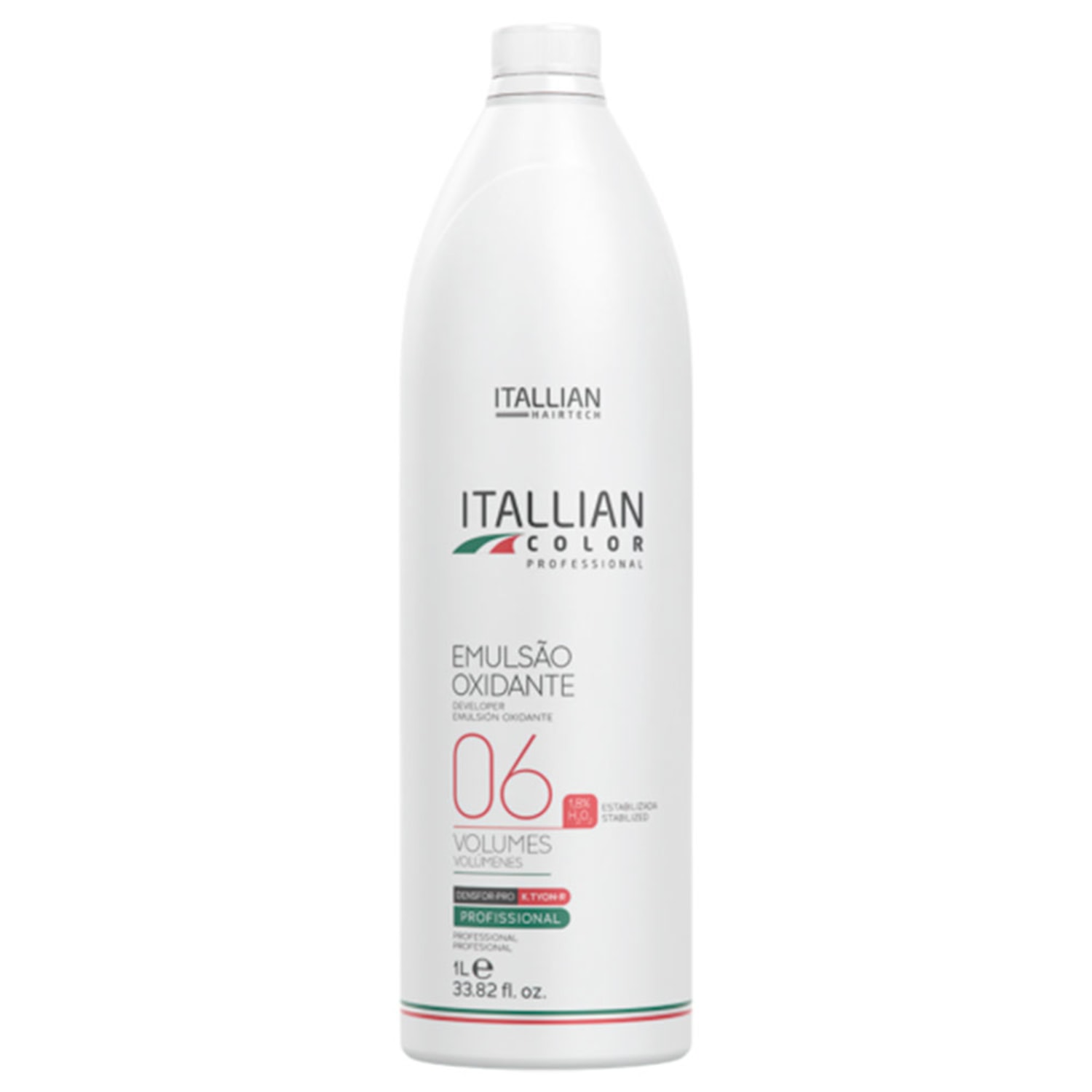 Itallian Hairtech Color Professional - Emulsão Oxidante Estabilizada 06 Volumes 1L