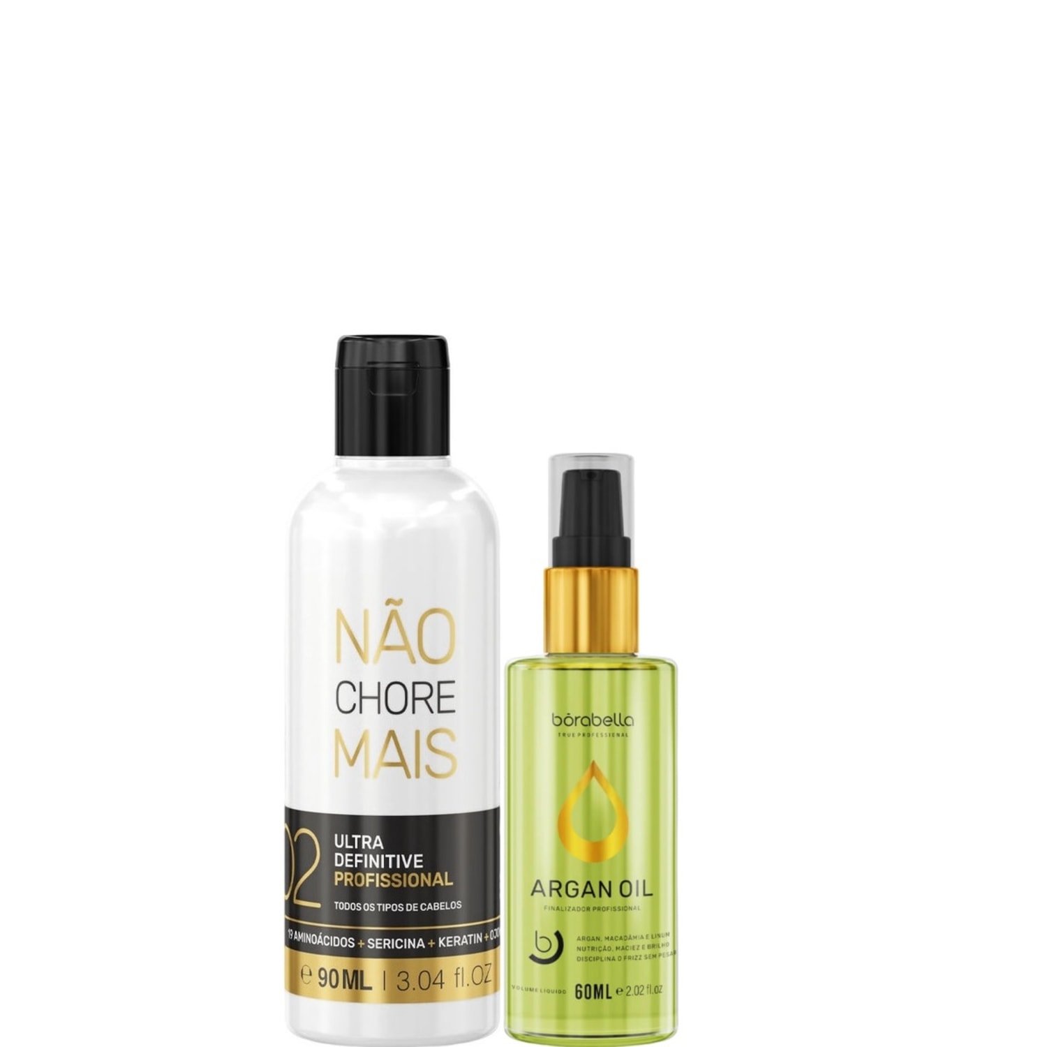 Kit Borabella Não Chore Mais Step 2 + Argan Oil (2 Produtos)