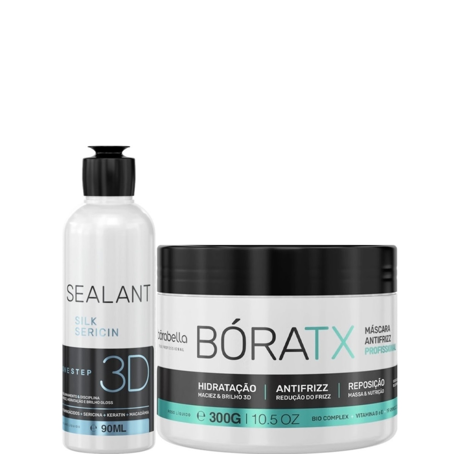 Borabella Selagem 3D 90ml + Máscara Bóratx 300g