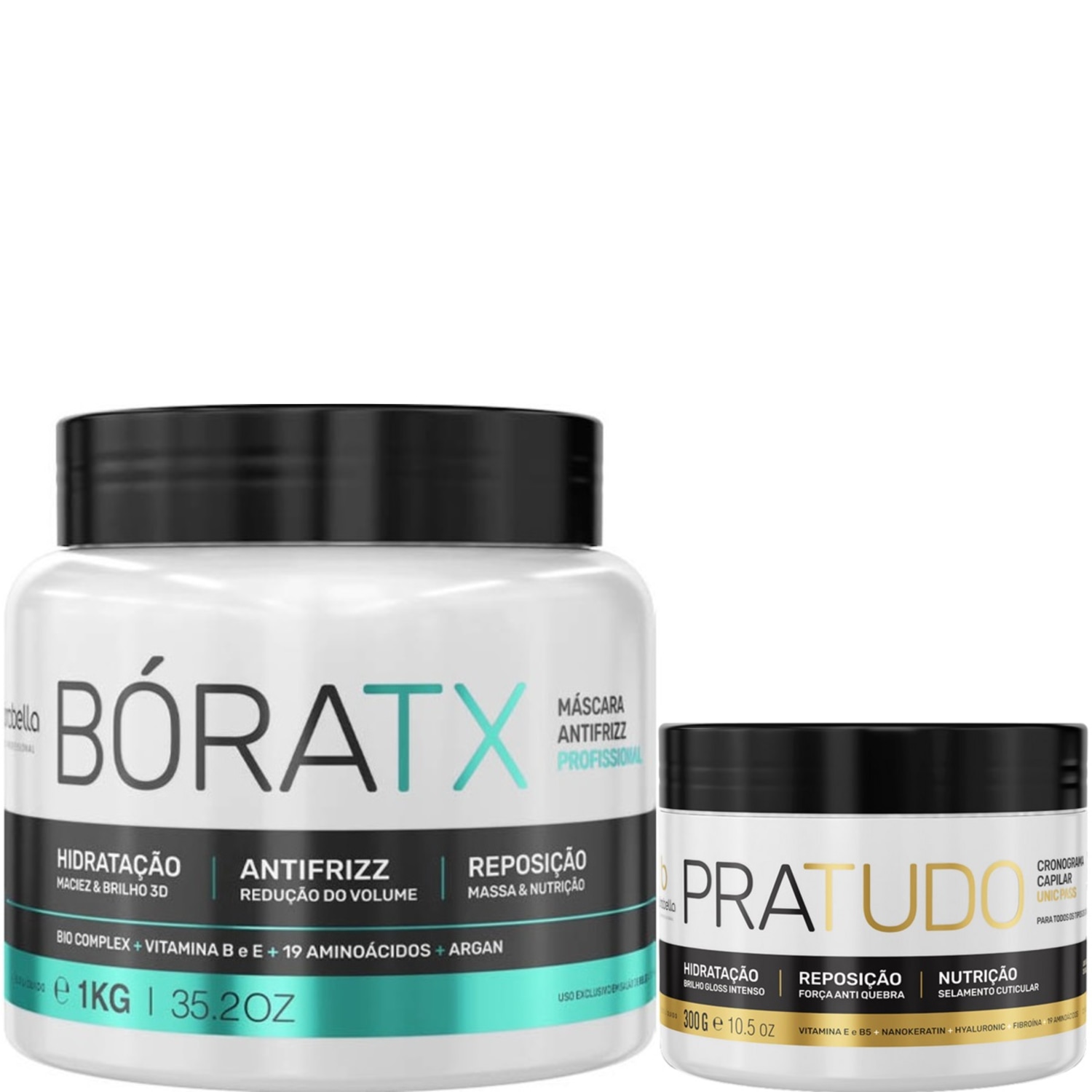 Borabella Máscara Bóratx 1kg + Máscara Pratudo 300g