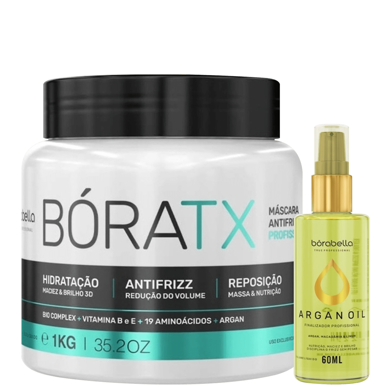 Kit Borabella Bóratx + Óleo de Argan (2 Produtos)