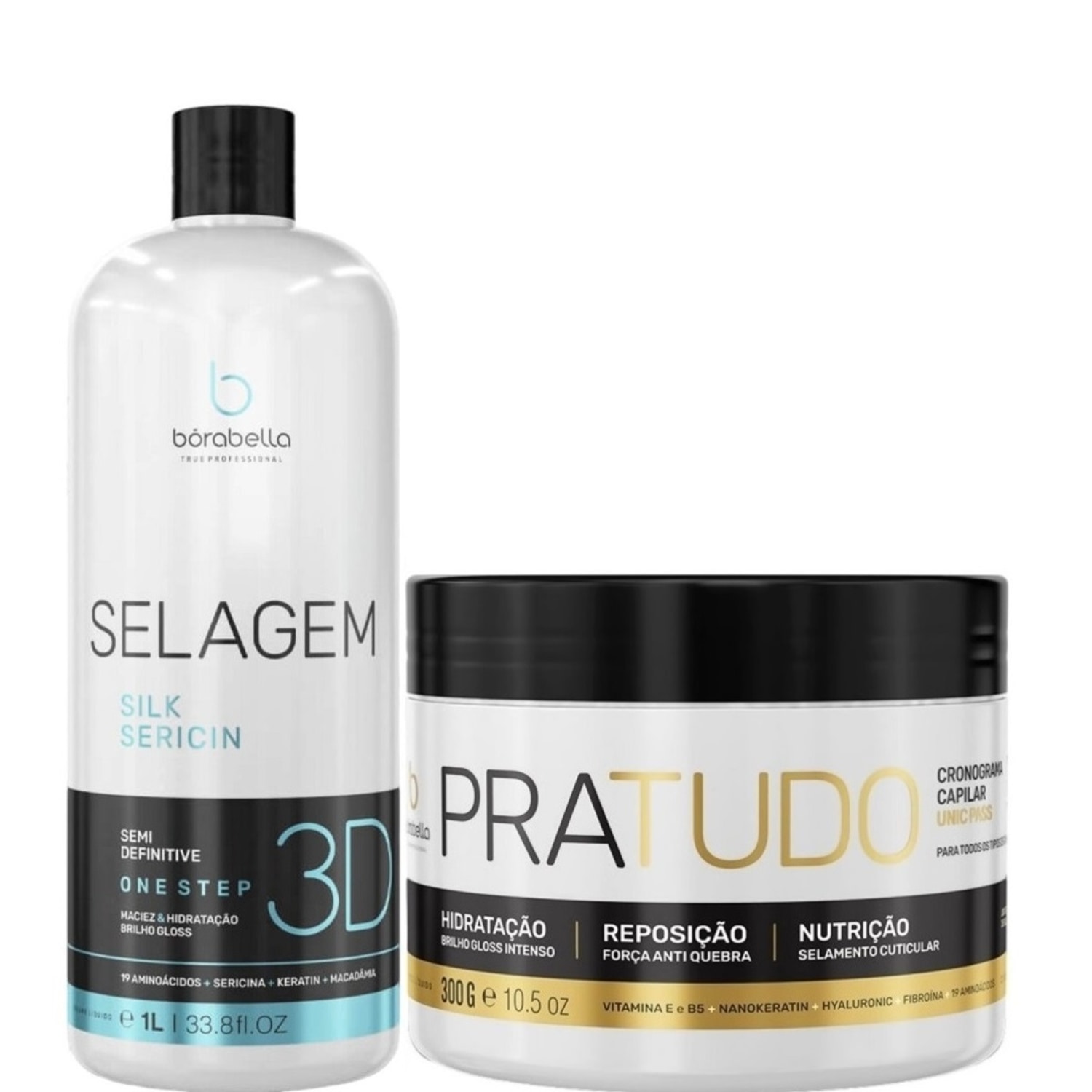Kit Borabella Selagem 3D + PraTudo (2 Produtos)